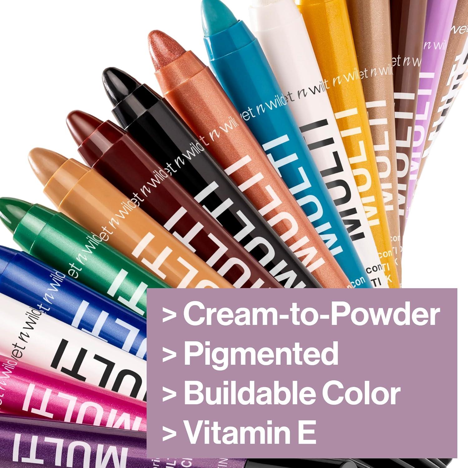 wet n wild Color Icon Cream Eyeliner Eyeshadow Multi-Stick, Moisturizing, Nourishing Velvety Cream-to-Powder Buildable & Blendable Formula, Cruelty-Free & Vegan – Champagne Room(Lavender Bliss)
