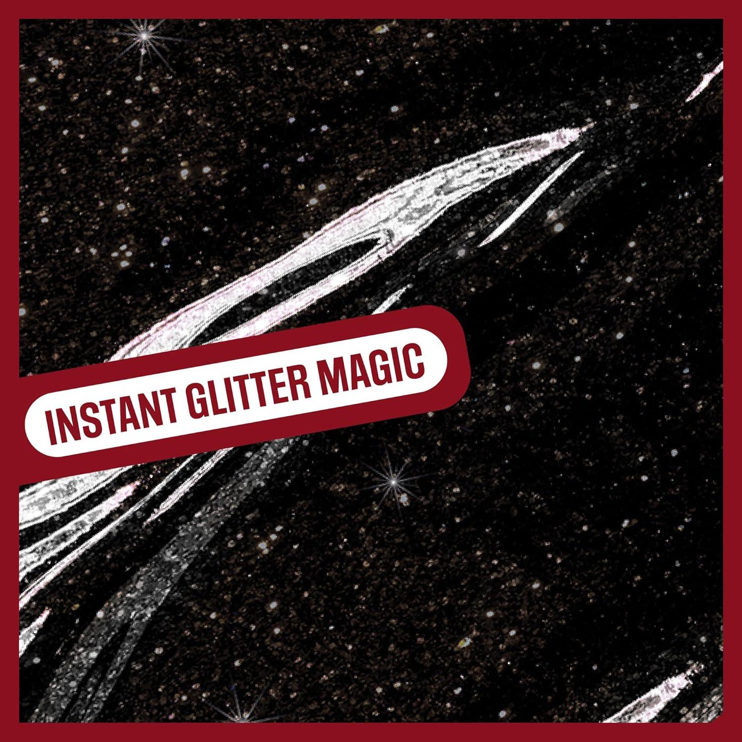 wet n wild Halloween Fantasy Makers Mega Glitter Shimmer Liquid Lipstick,High Pigmented Creamy Texture, Shimmery Blendable Formula, Cruelty-Free – Spell Bound