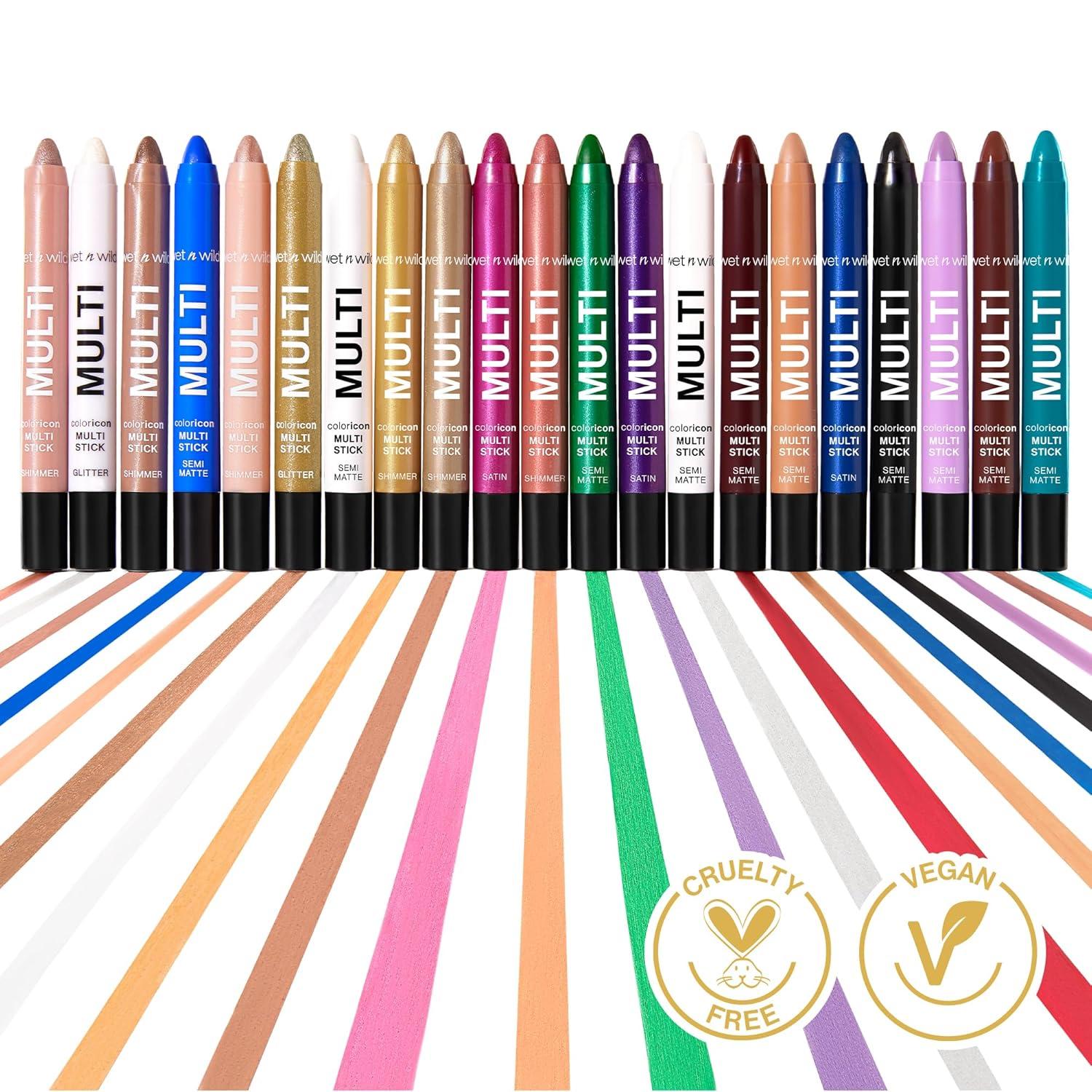 wet n wild Color Icon Cream Eyeliner Eyeshadow Multi-Stick, Moisturizing, Nourishing Velvety Cream-to-Powder Buildable & Blendable Formula, Cruelty-Free & Vegan – Champagne Room(Gold Keep Diggin)
