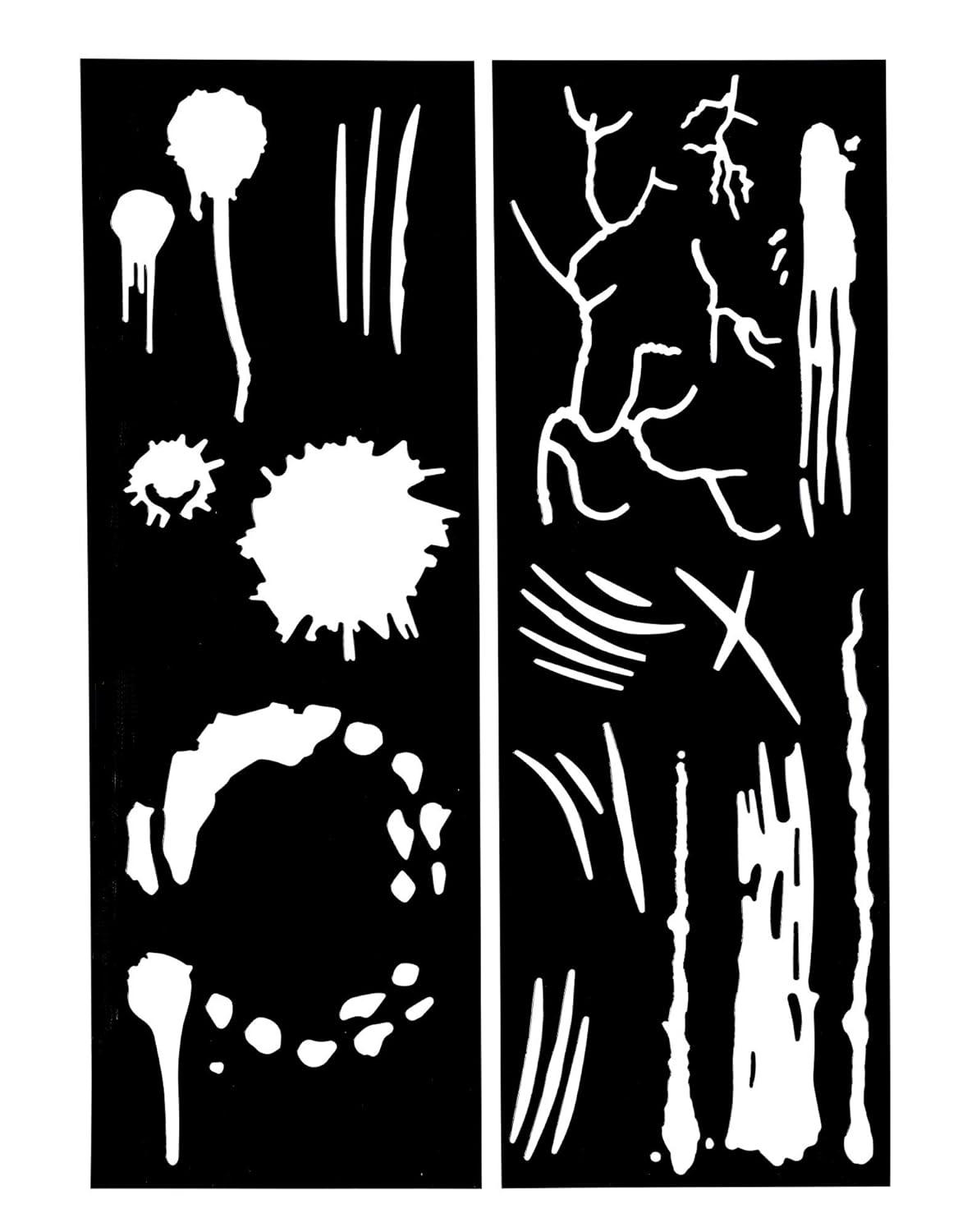 wet n wild Fantasy Makers Face and Body Stencil, Catwalk Zombie