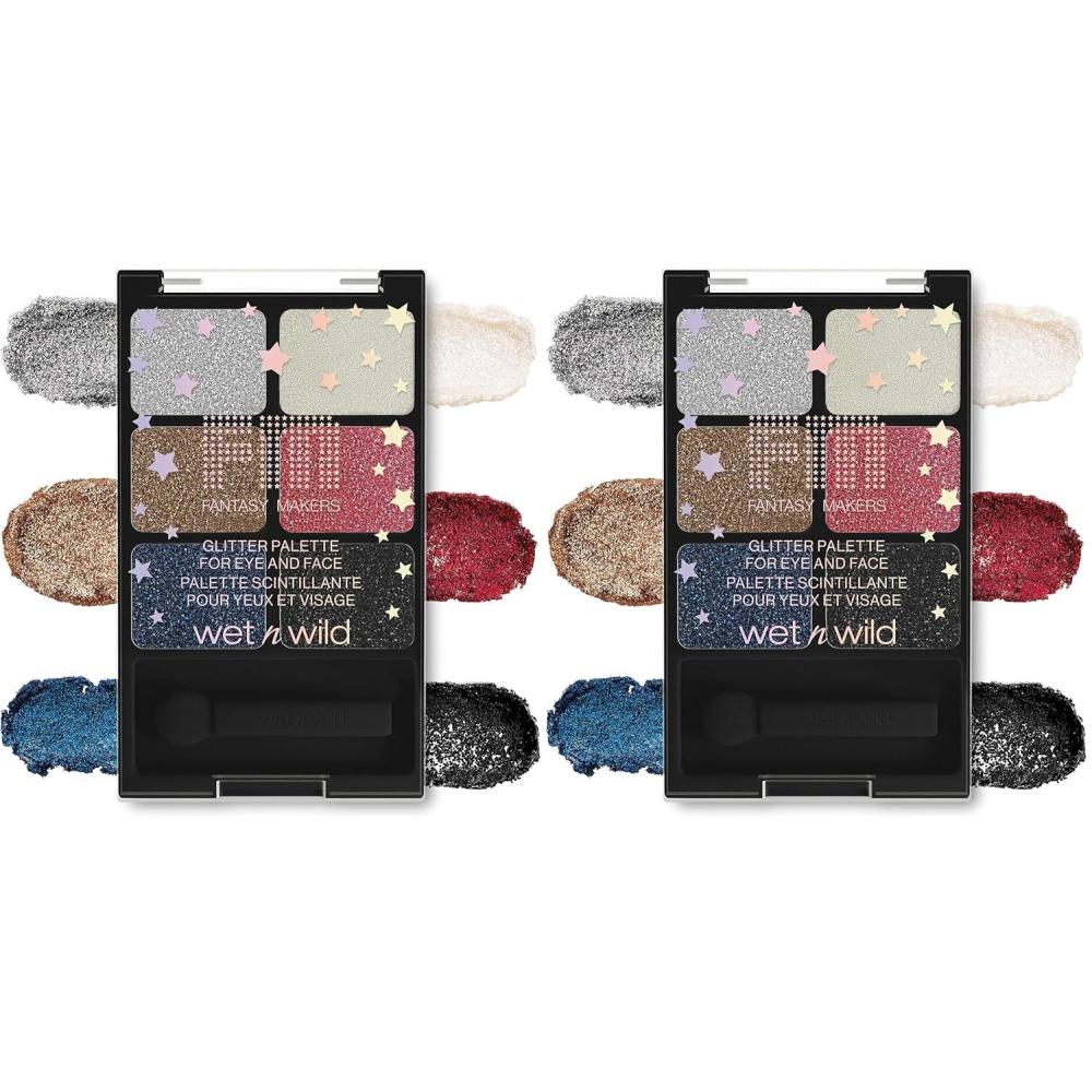 wet n wild Fantasy Makers Halloween Glitter Eyeshadow Palette This Bites (Pack of 2)(This Bites)