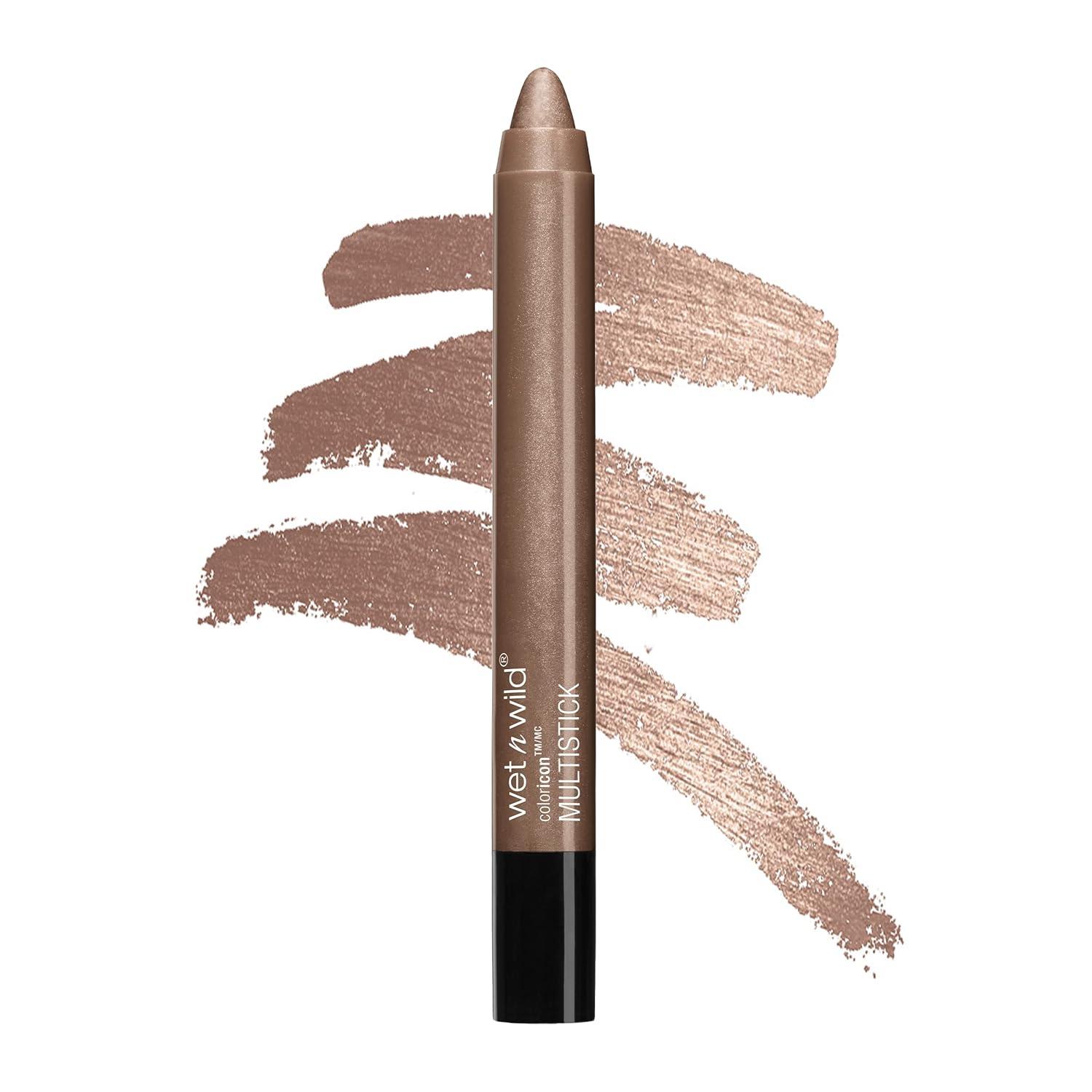 wet n wild Color Icon Cream Eyeshadow Makeup Multi-Stick Champagne Room & Black Nocturnal Behavior Bundle