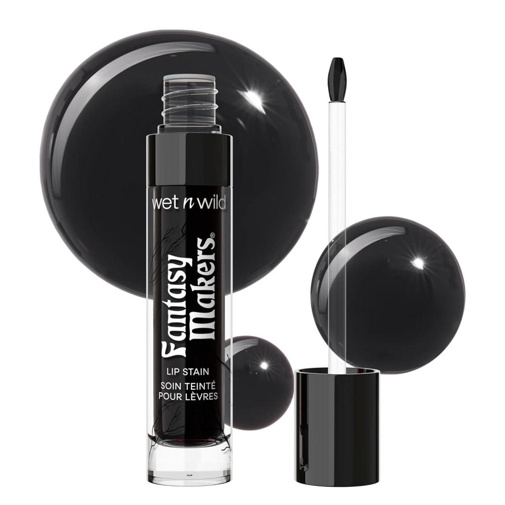 wet n wild Halloween Fantasy Makers Lip Stain, Long lasting Buildable Color, Weightless Formula, Cruelty-Free – Midnight Kiss
