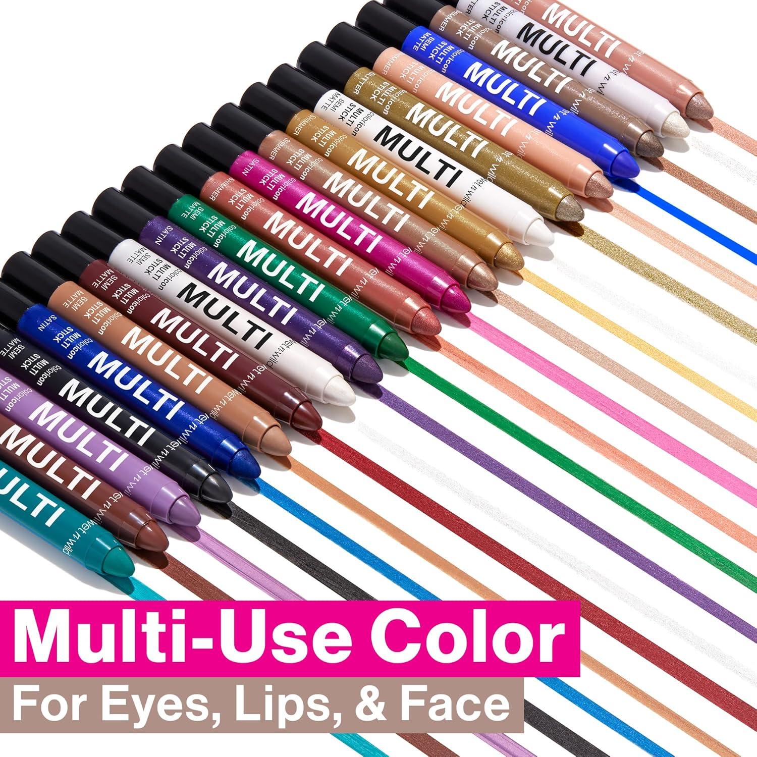 wet n wild Color Icon Cream Eyeliner Eyeshadow DMulti-Stick, Moisturizing, Nourishing Velvety Cream-to-Powder Buildable & Blendable Formula, Cruelty-Free & Vegan – Golden Rush Hour(Brown Sugar)