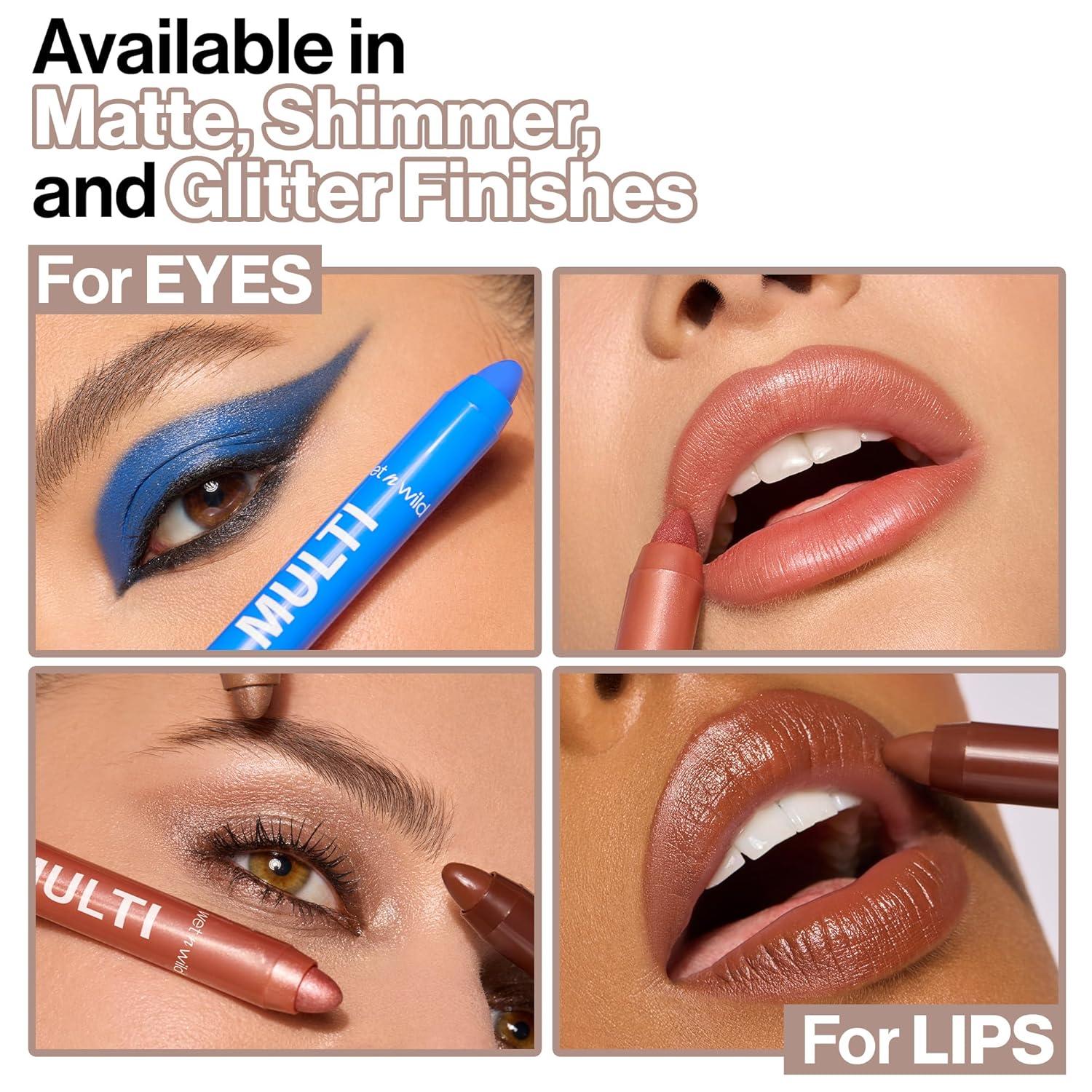 wet n wild Color Icon Cream Eyeliner Eyeshadow DMulti-Stick, Moisturizing, Nourishing Velvety Cream-to-Powder Buildable & Blendable Formula, Cruelty-Free & Vegan – Golden Rush Hour(Brown Sugar)