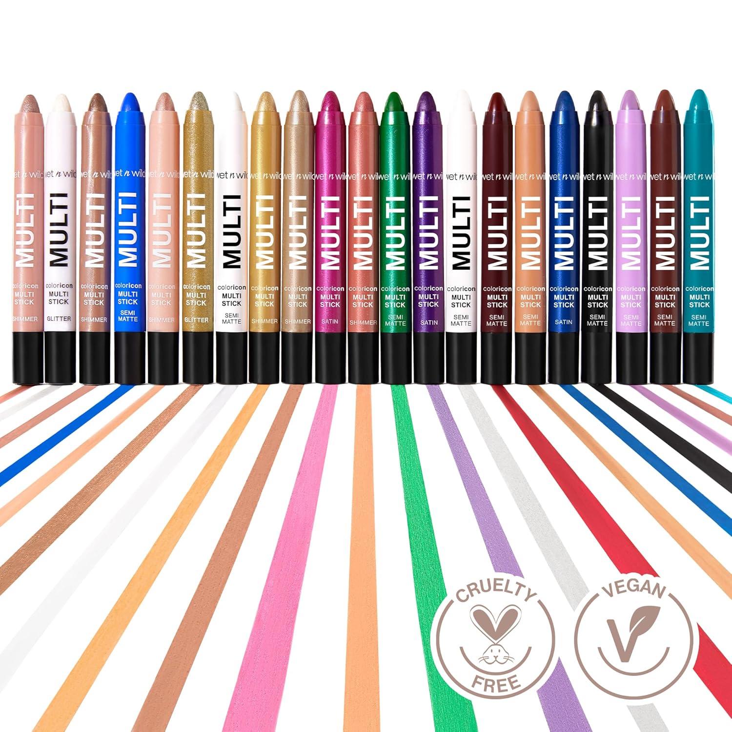 wet n wild Color Icon Cream Eyeliner Eyeshadow DMulti-Stick, Moisturizing, Nourishing Velvety Cream-to-Powder Buildable & Blendable Formula, Cruelty-Free & Vegan – Golden Rush Hour(Brown Sugar)