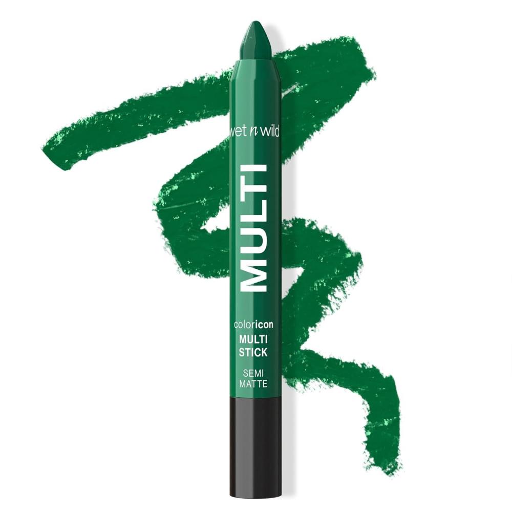 wet n wild Color Icon Cream Eyeliner Eyeshadow Multi-Stick, Moisturizing, Nourishing Velvety Cream-to-Powder Buildable & Blendable Formula, Cruelty-Free & Vegan – Champagne Room(Green)