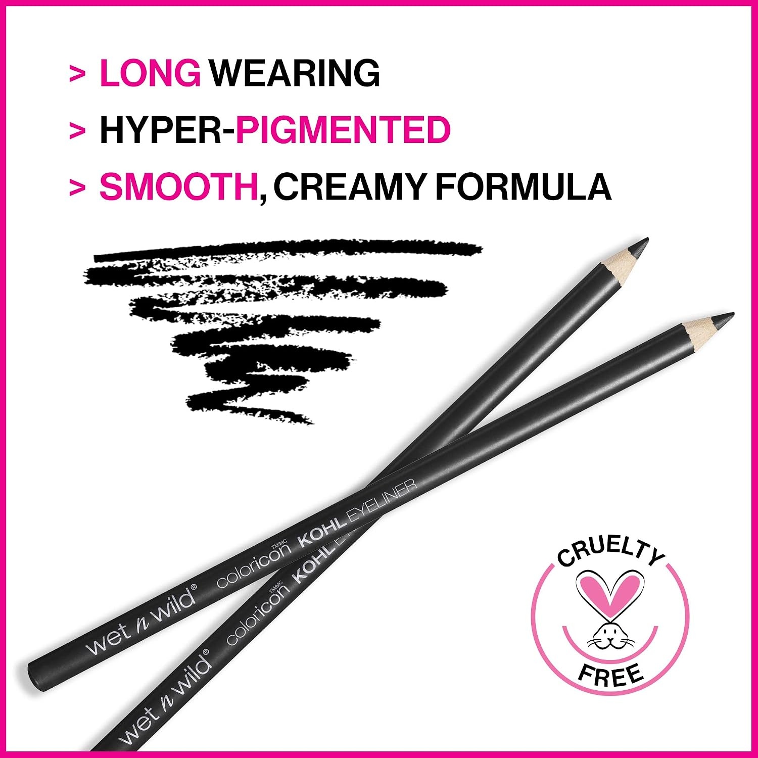 wet n wild 5 Pan Eyeshadow Palette Purple Petalette and Kohl Eyeliner Pencil Baby’s Got Black