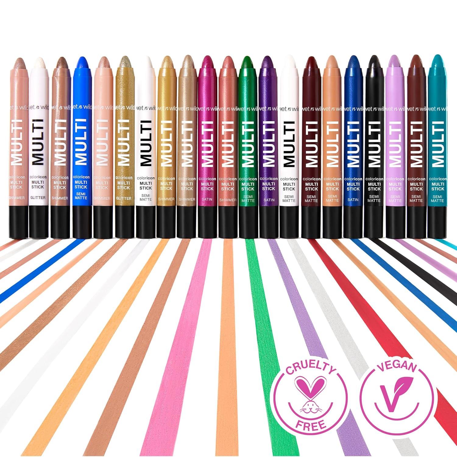 wet n wild Color Icon Cream Eyeliner Eyeshadow Multi-Stick, Moisturizing, Nourishing Velvety Cream-to-Powder Buildable & Blendable Formula, Cruelty-Free & Vegan – Champagne Room(Poppy-lar)