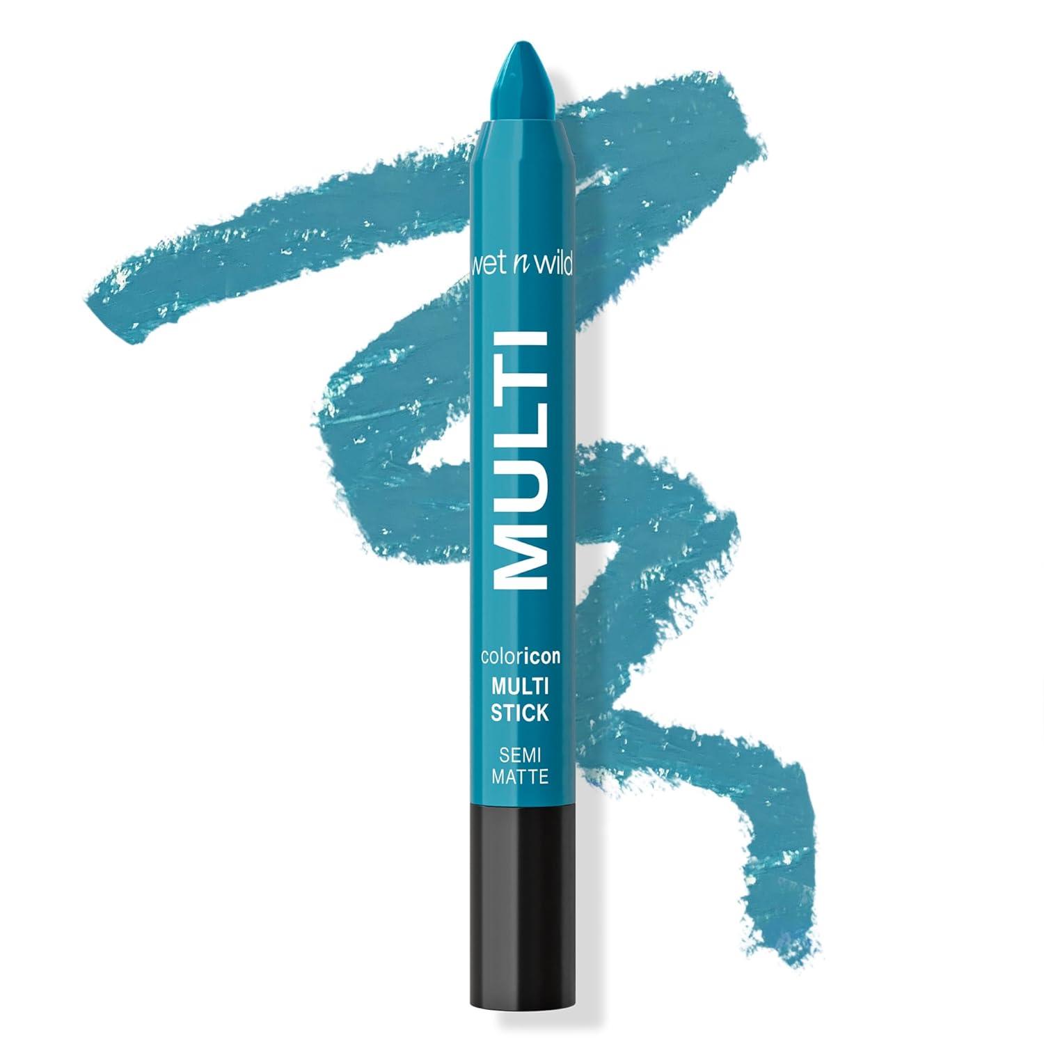 wet n wild Color Icon Cream Eyeliner Eyeshadow Multi-Stick, Moisturizing, Nourishing Velvety Cream-to-Powder Buildable & Blendable Formula, Cruelty-Free & Vegan – Bragging Whites(Not So Calm Waters)