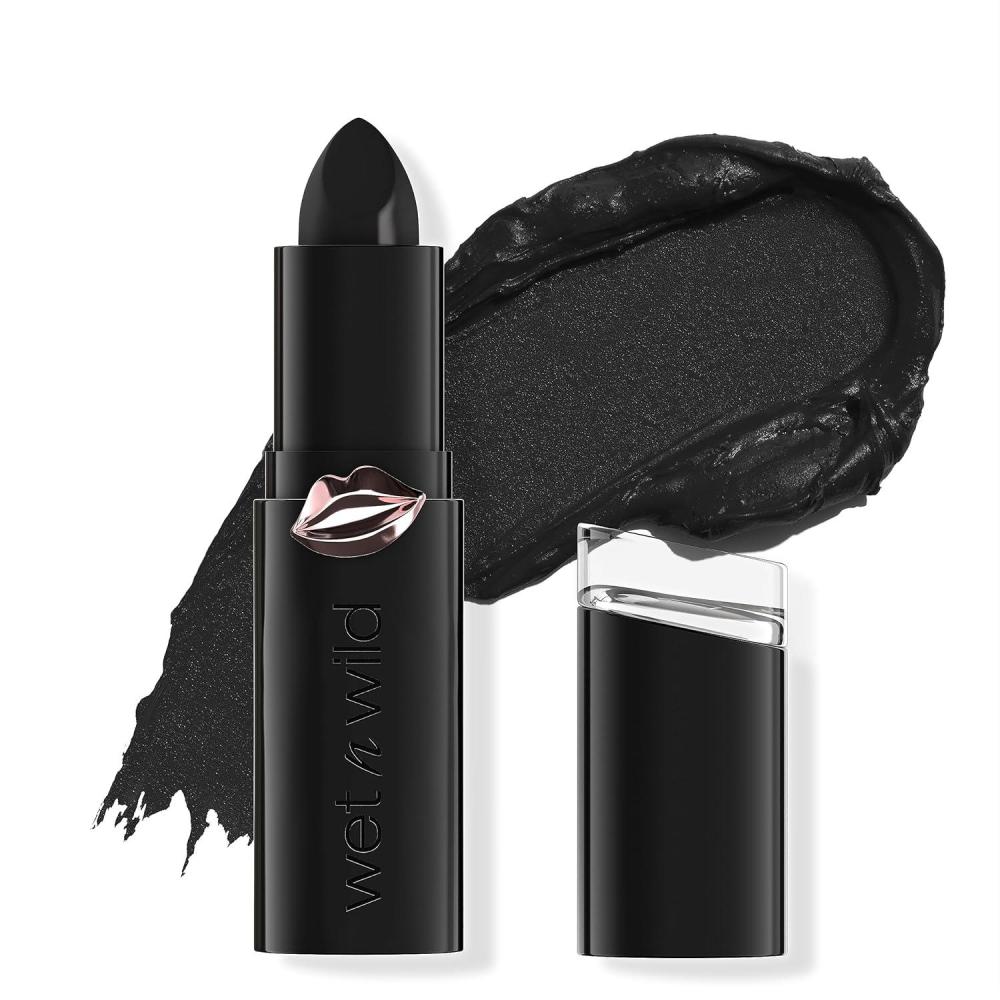 wet n wild Halloween Fantasy Makers Mega Last Lip Color Matte – Eerie Onyx(Eerie Onyx)