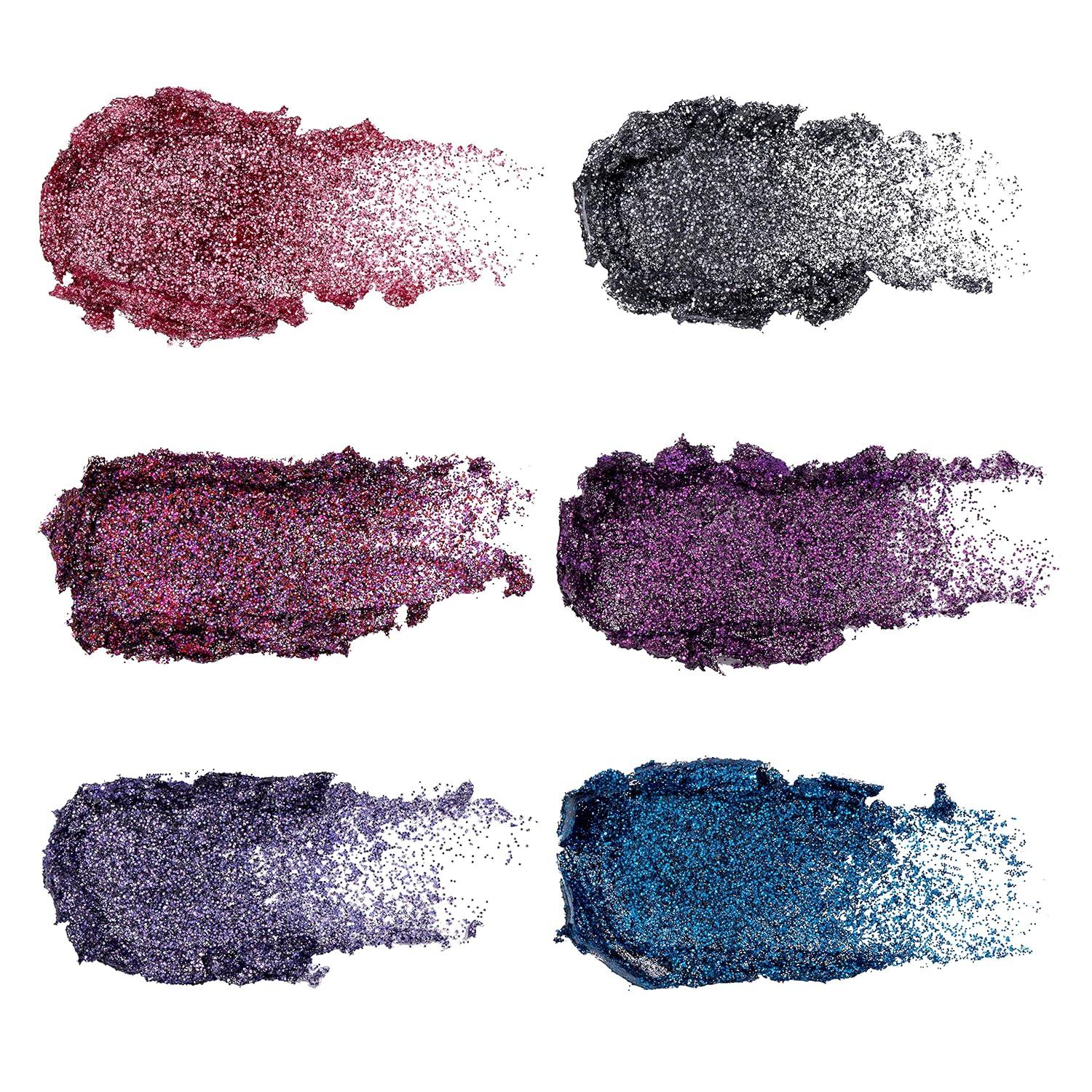 wet n wild Fantasy Makers Glitter Eyeshadow Palette, Long Wearing Shimmering Brilliance, Creamy Texture, 6 Complementary Shades, Cruelty-Free – This Bites(Rest in Pink)