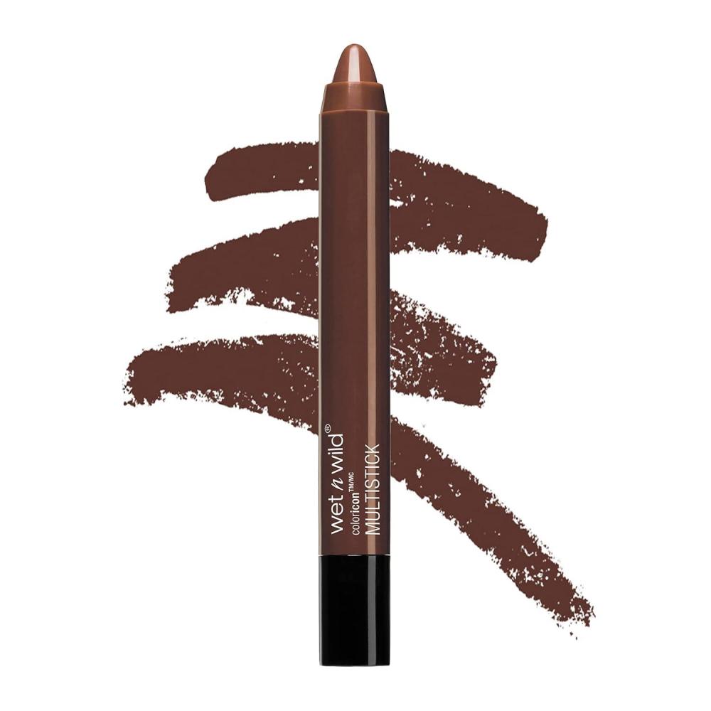 wet n wild Color Icon Cream Eyeshadow Makeup Multi-Stick Dark Brown Cheat Day & Green