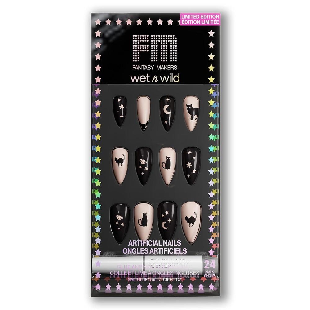 wet n wild Fantasy Makers Halloween Artificial Nails Scaredy Cat