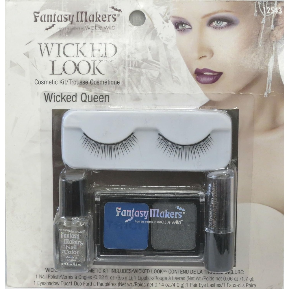 Wet N Wild Wicked Queen Makeup Kit Femme Fatale Wicked Look Halloween Eyelash Makeup Set Kits Best Stocking Stuffer College Supplies
