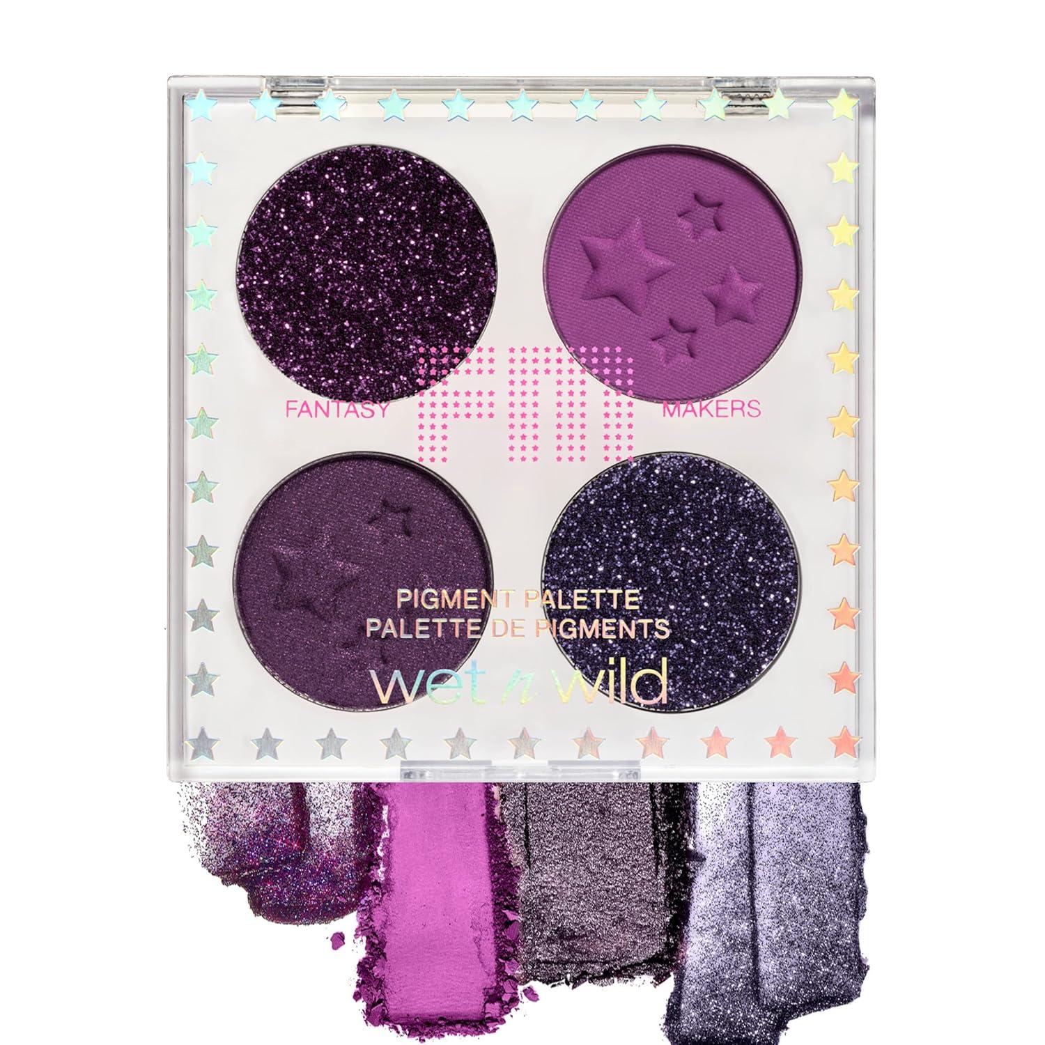 wet n wild Eyeshadow Fantasy Makers Fantasy Makers Pigment Palette, Metallic Shimmer Eye Makeup, Pink Blue Me Away(Punkster)