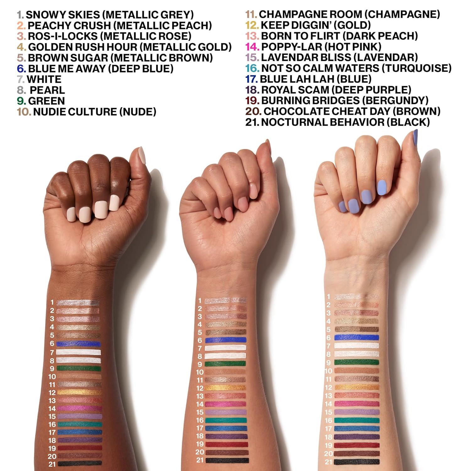 wet n wild Color Icon Cream Eyeliner Eyeshadow Multi-Stick, Moisturizing, Nourishing Velvety Cream-to-Powder Buildable & Blendable Formula, Cruelty-Free & Vegan – Champagne Room(Nocturnal Behavior)