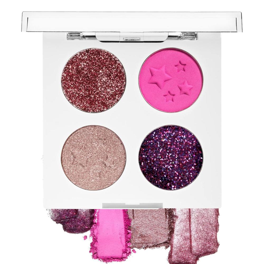 wet n wild Eyeshadow Fantasy Makers Fantasy Makers Pigment Palette, Metallic Shimmer Eye Makeup, Pink Blue Me Away(Pink-Palooza)