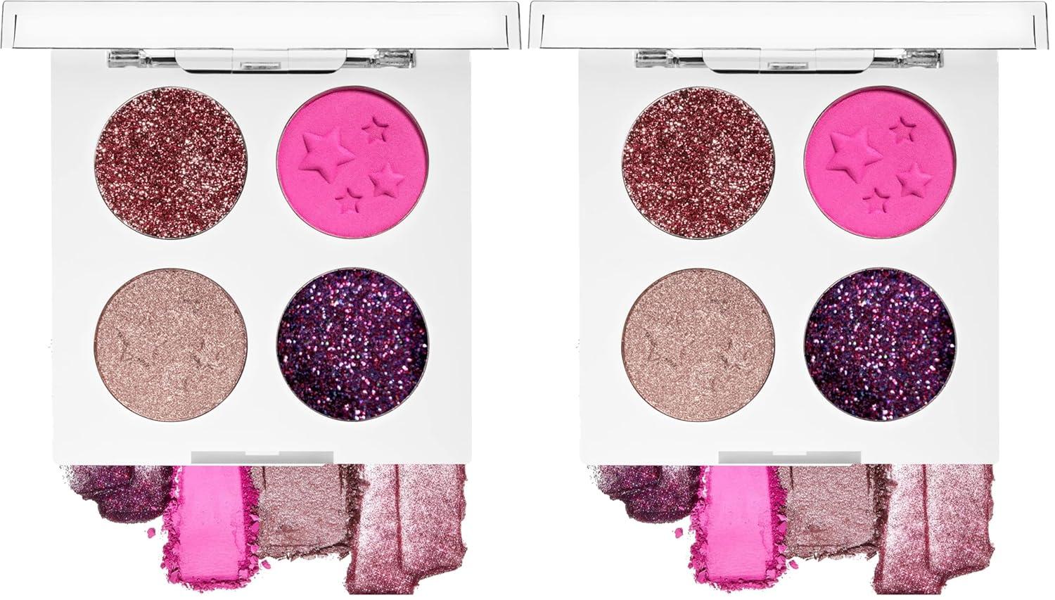 wet n wild Eyeshadow Fantasy Makers Fantasy Makers Pigment Palette, Metallic Shimmer Eye Makeup, Pink Blue Me Away(Pink-Palooza)