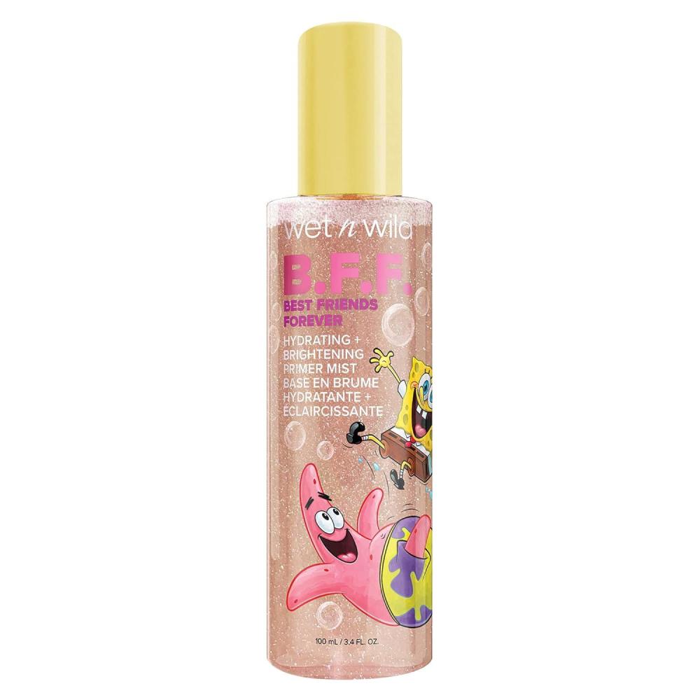 wet n wild Sesame Street 5-in-1 Prime & Set Face Mist, Floral Scented Makeup Setting Spray with Hyaluronic Acid & Niacinamide, Cruelty-Free – Count On Me(Best Friends Forever)