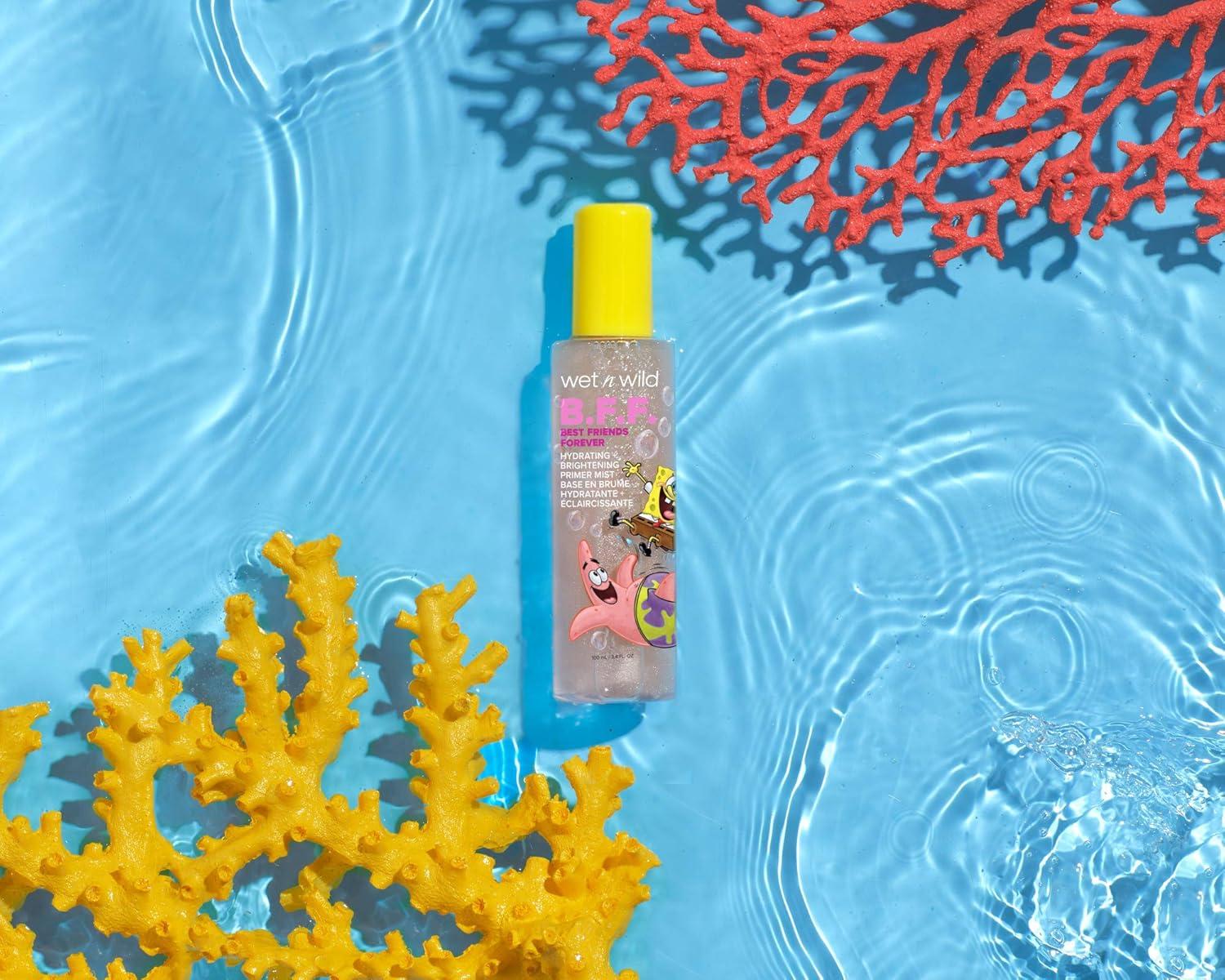 wet n wild Sesame Street 5-in-1 Prime & Set Face Mist, Floral Scented Makeup Setting Spray with Hyaluronic Acid & Niacinamide, Cruelty-Free – Count On Me(Best Friends Forever)
