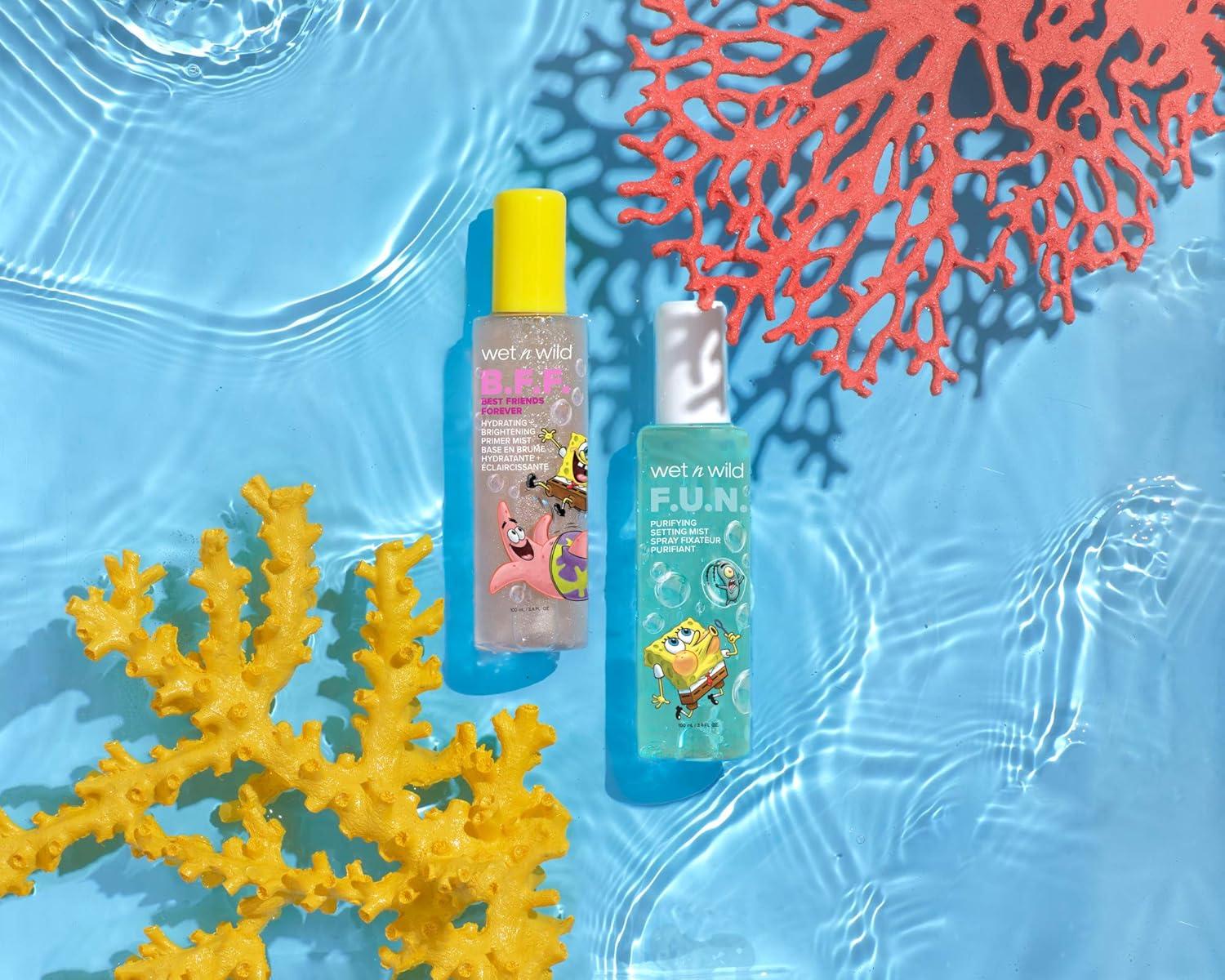 wet n wild Sesame Street 5-in-1 Prime & Set Face Mist, Floral Scented Makeup Setting Spray with Hyaluronic Acid & Niacinamide, Cruelty-Free – Count On Me(Best Friends Forever)