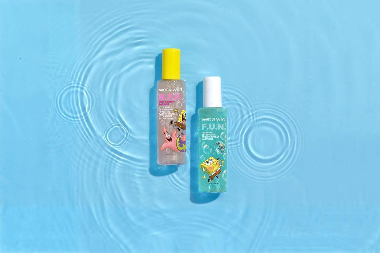 wet n wild Sesame Street 5-in-1 Prime & Set Face Mist, Floral Scented Makeup Setting Spray with Hyaluronic Acid & Niacinamide, Cruelty-Free – Count On Me(Best Friends Forever)