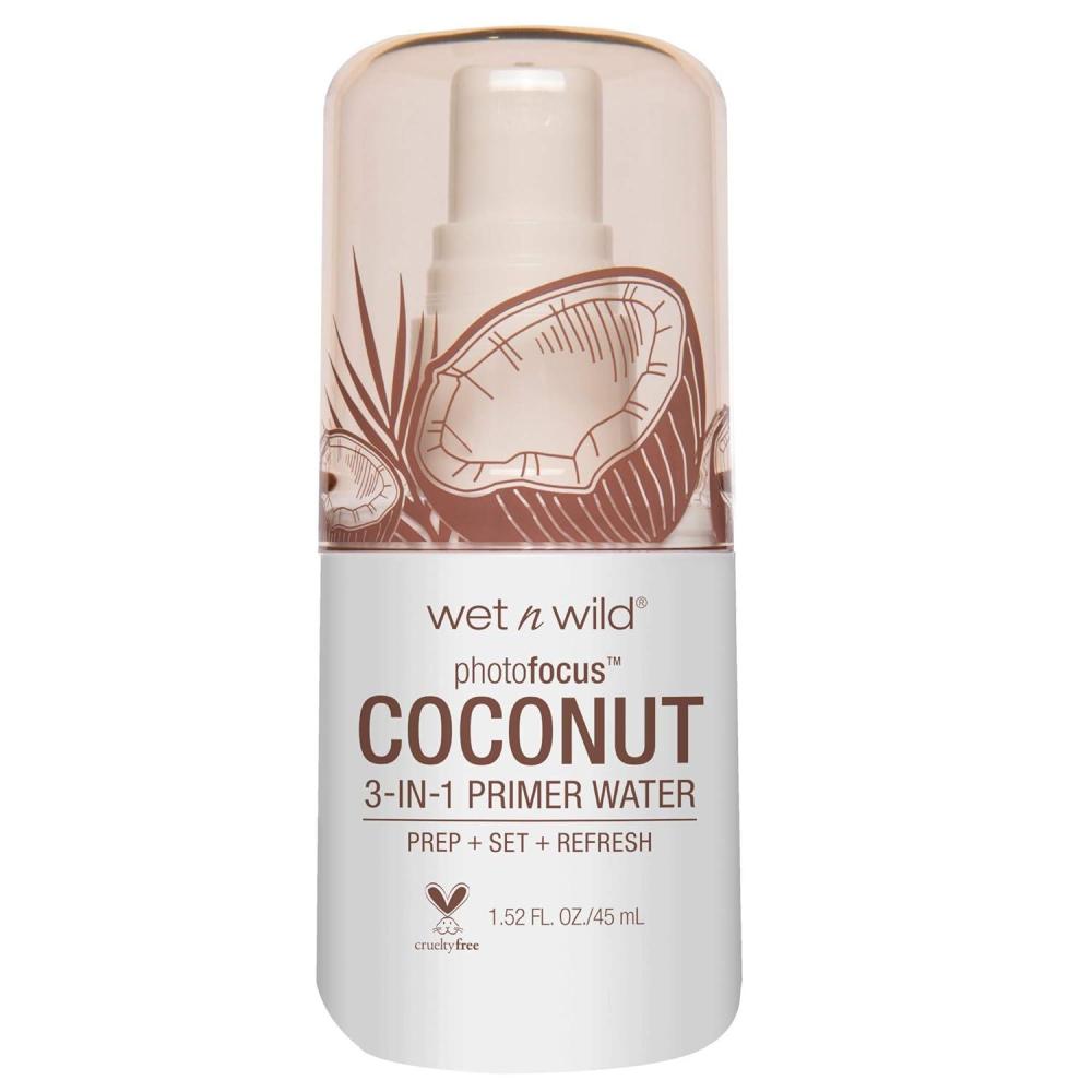 wet n wild Photo Focus Primer Water, Rose Addiction, 1.52 Ounces(Coconut)