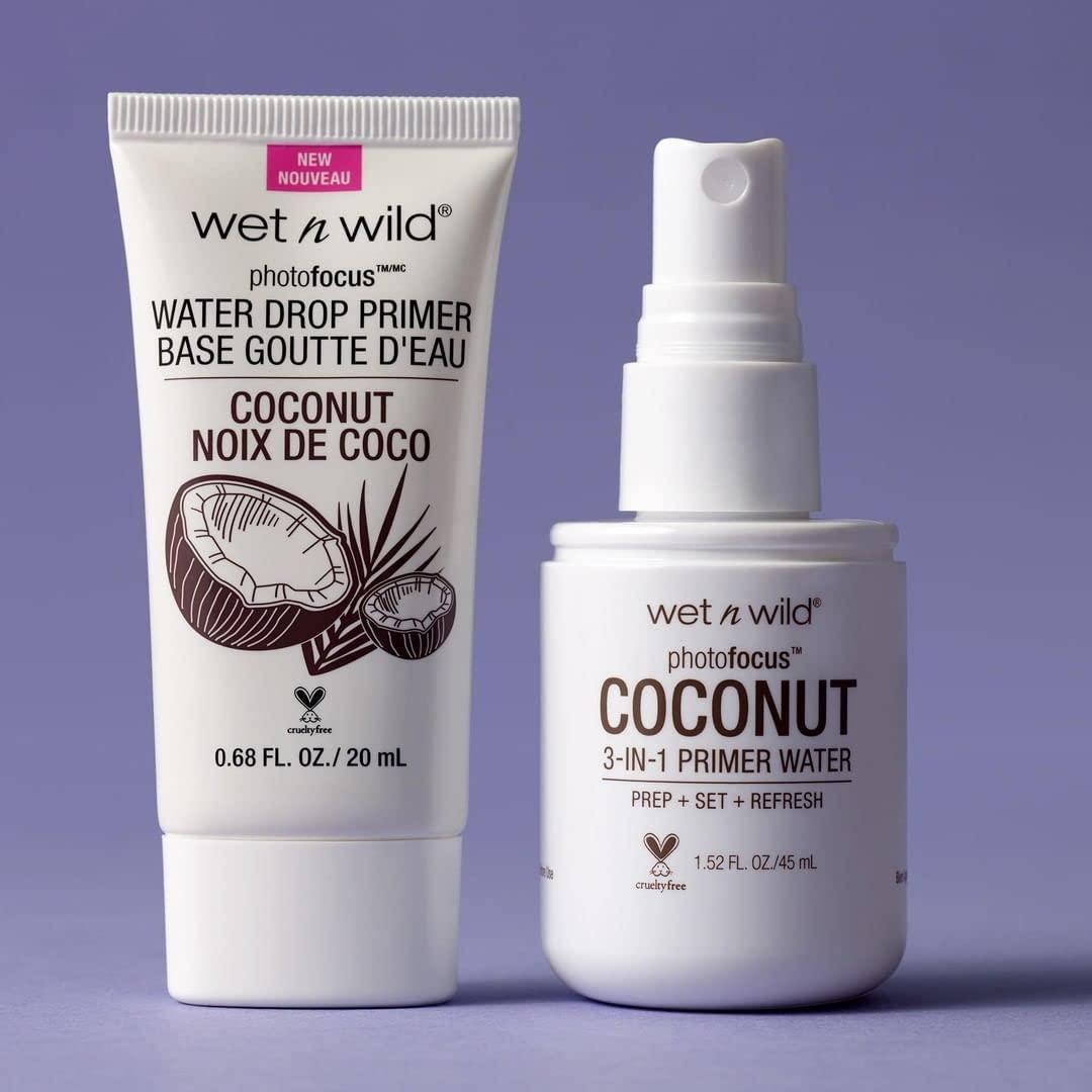 wet n wild Photo Focus Primer Water, Rose Addiction, 1.52 Ounces(Coconut)