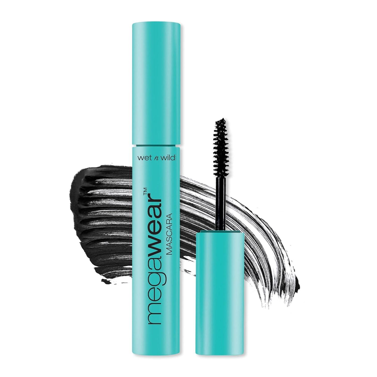 wet n wild Enhance and Define Megawear Mascara and Silk Finish Lipstick, Hydrating Lip Color