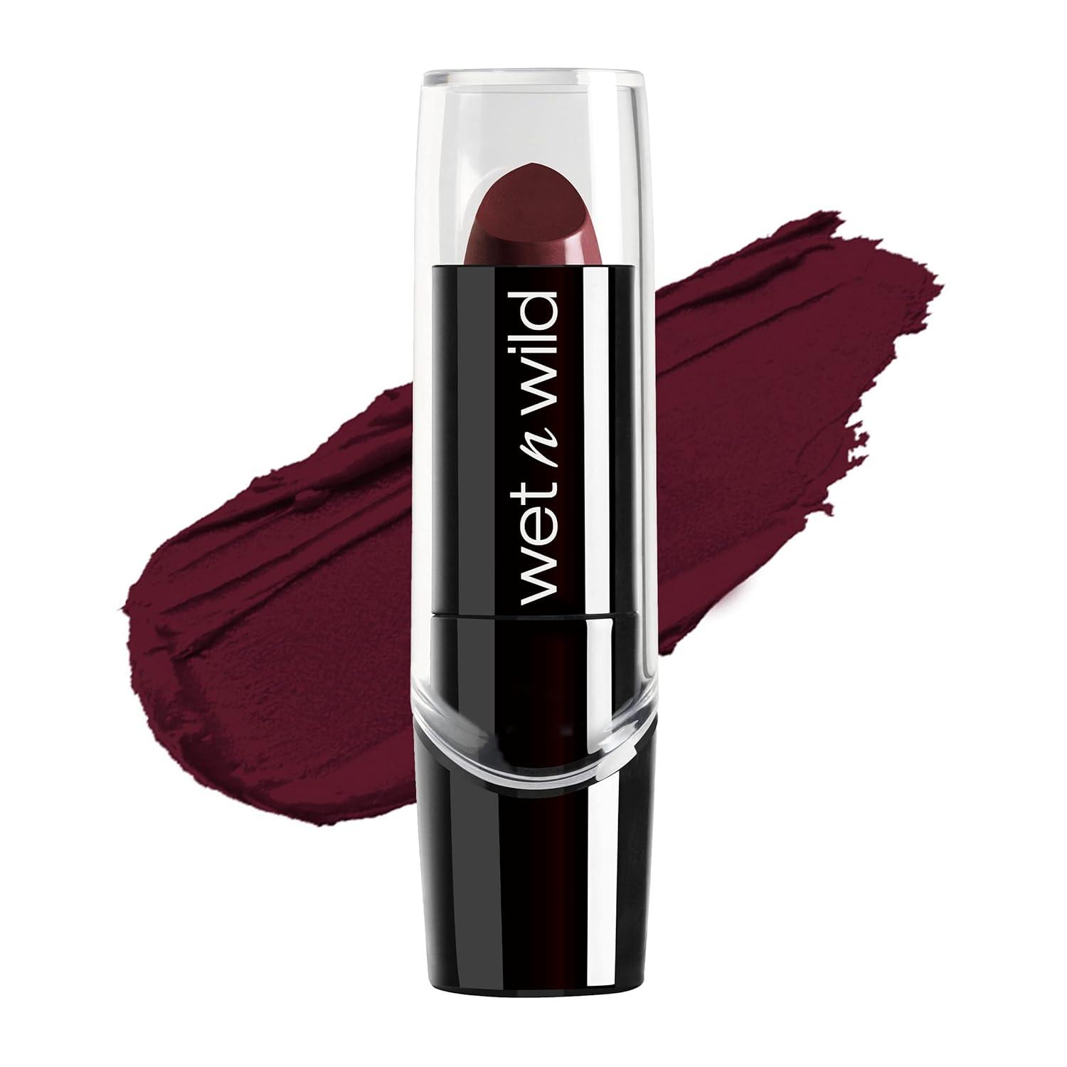 wet n wild Enhance and Define Megawear Mascara and Silk Finish Lipstick, Hydrating Lip Color