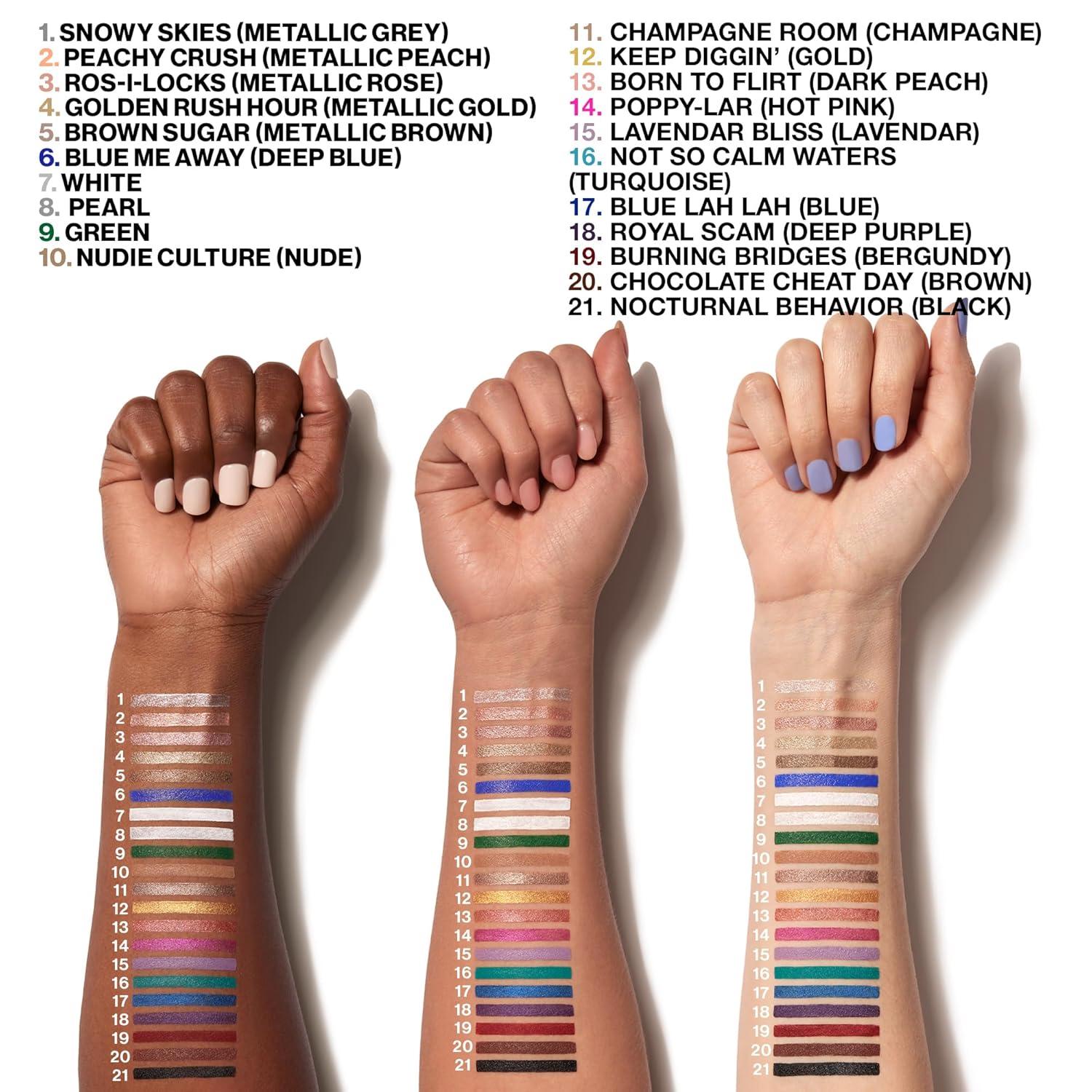wet n wild Color Icon Cream Eyeliner Eyeshadow Multi-Stick, Moisturizing, Nourishing Velvety Cream-to-Powder Buildable & Blendable Formula, Cruelty-Free & Vegan – Bragging Whites(Bragging Whites)