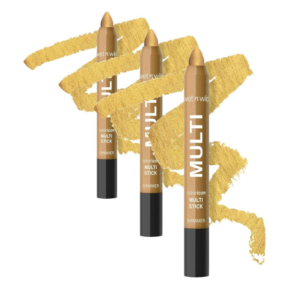 wet n wild Color Icon Cream Eyeliner Eyeshadow Multi-Stick, Moisturizing, Nourishing Velvety Cream-to-Powder Buildable & Blendable Formula, Cruelty-Free & Vegan – Bragging Whites(Keep Diggin’)