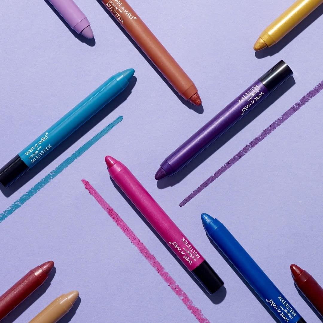 wet n wild Color Icon Cream Eyeliner Eyeshadow Multi-Stick, Moisturizing, Nourishing Velvety Cream-to-Powder Buildable & Blendable Formula, Cruelty-Free & Vegan – Bragging Whites(Keep Diggin’)