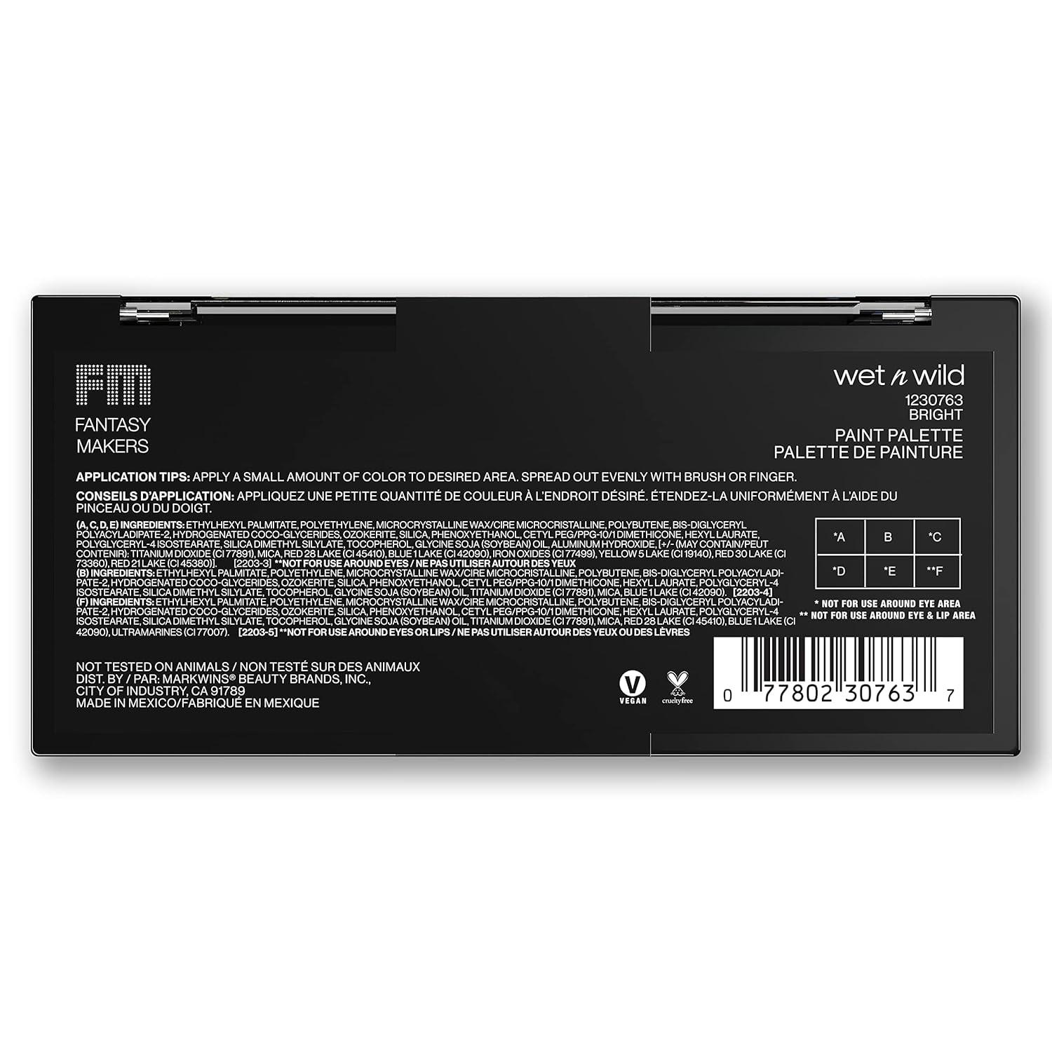 wet n wild Fantasy Makers Halloween Paint Palette Bright(Bright)