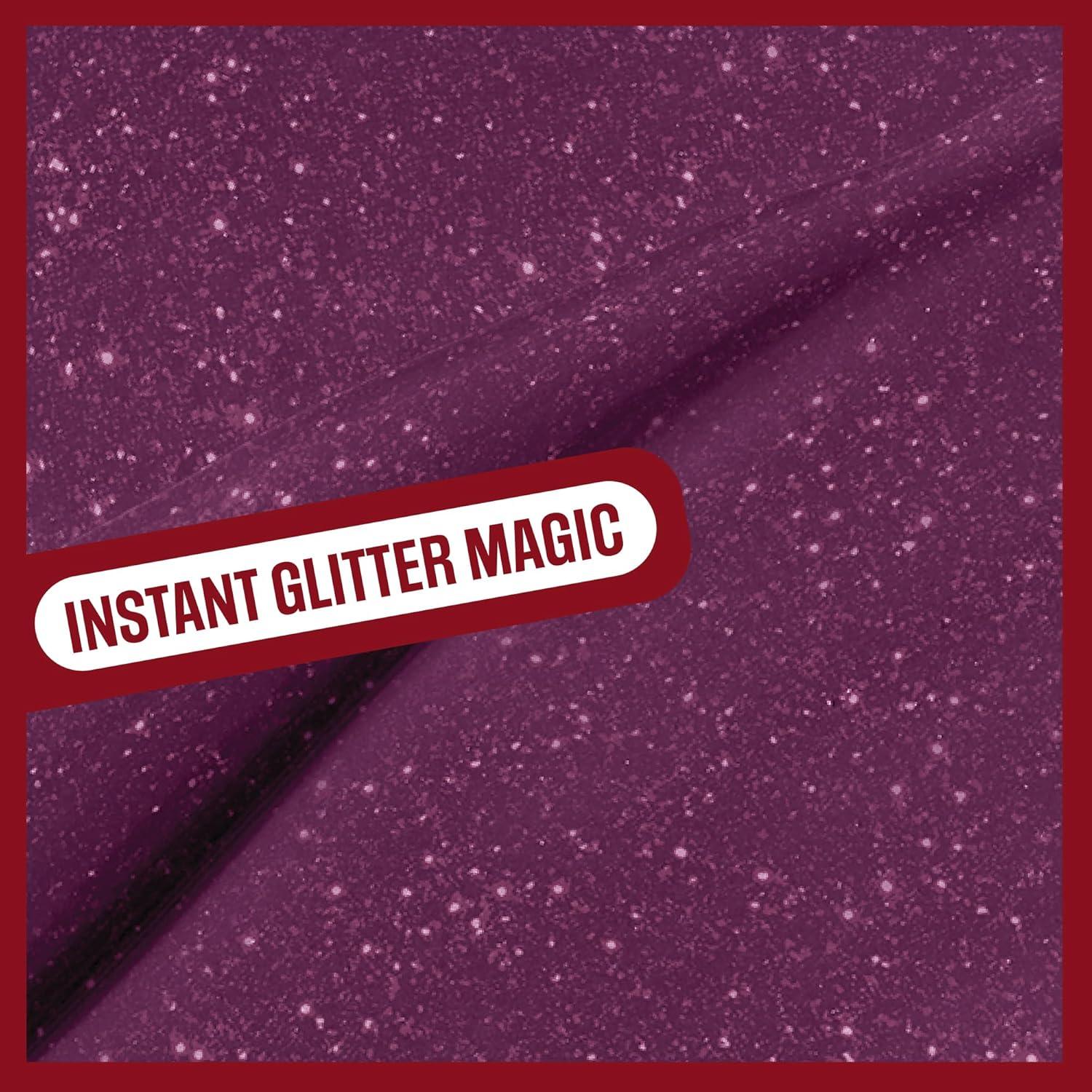 wet n wild Halloween Fantasy Makers Mega Glitter Shimmer Liquid Lipstick,High Pigmented Creamy Texture, Shimmery Blendable Formula, Cruelty-Free – Witchful Thinking