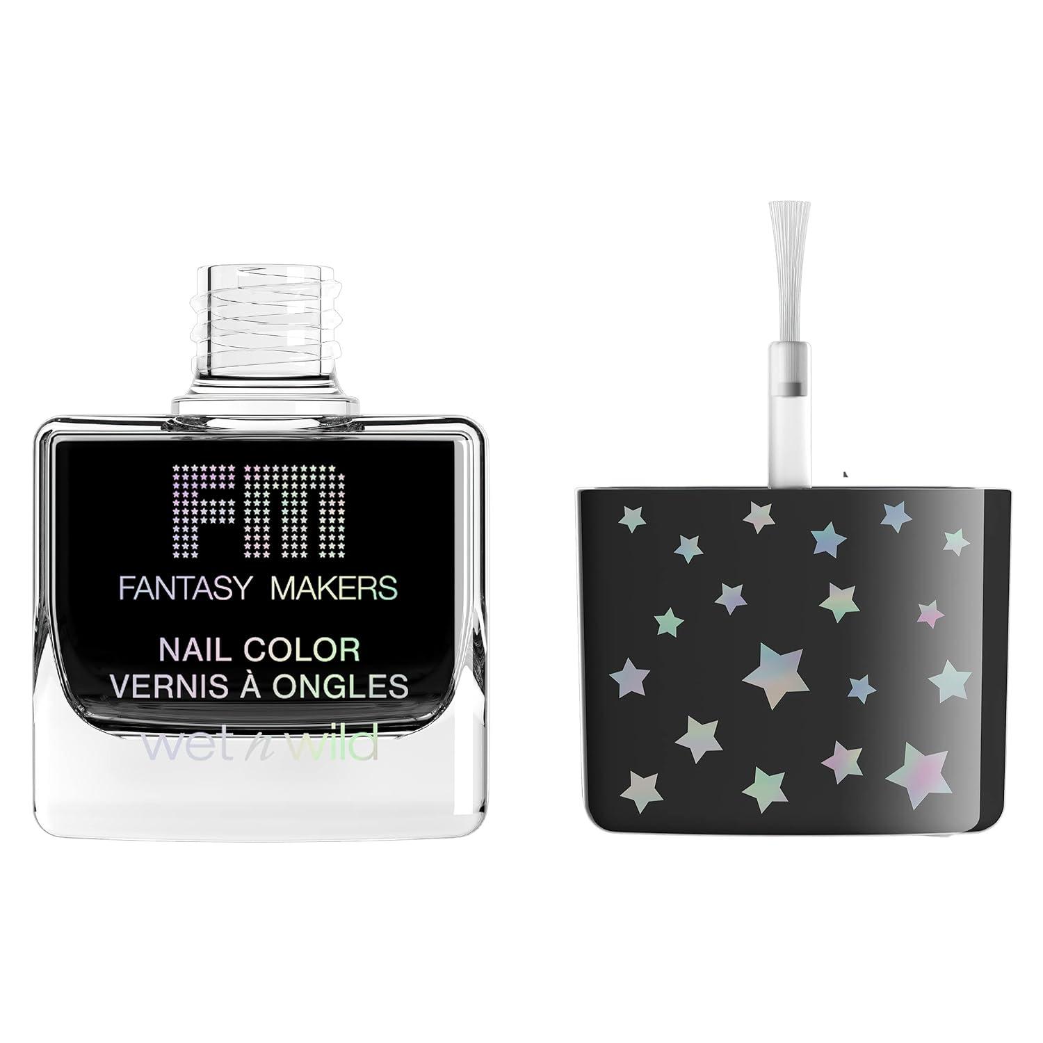 wet n wild Fantasy Makers Nail Polish Black(Black)