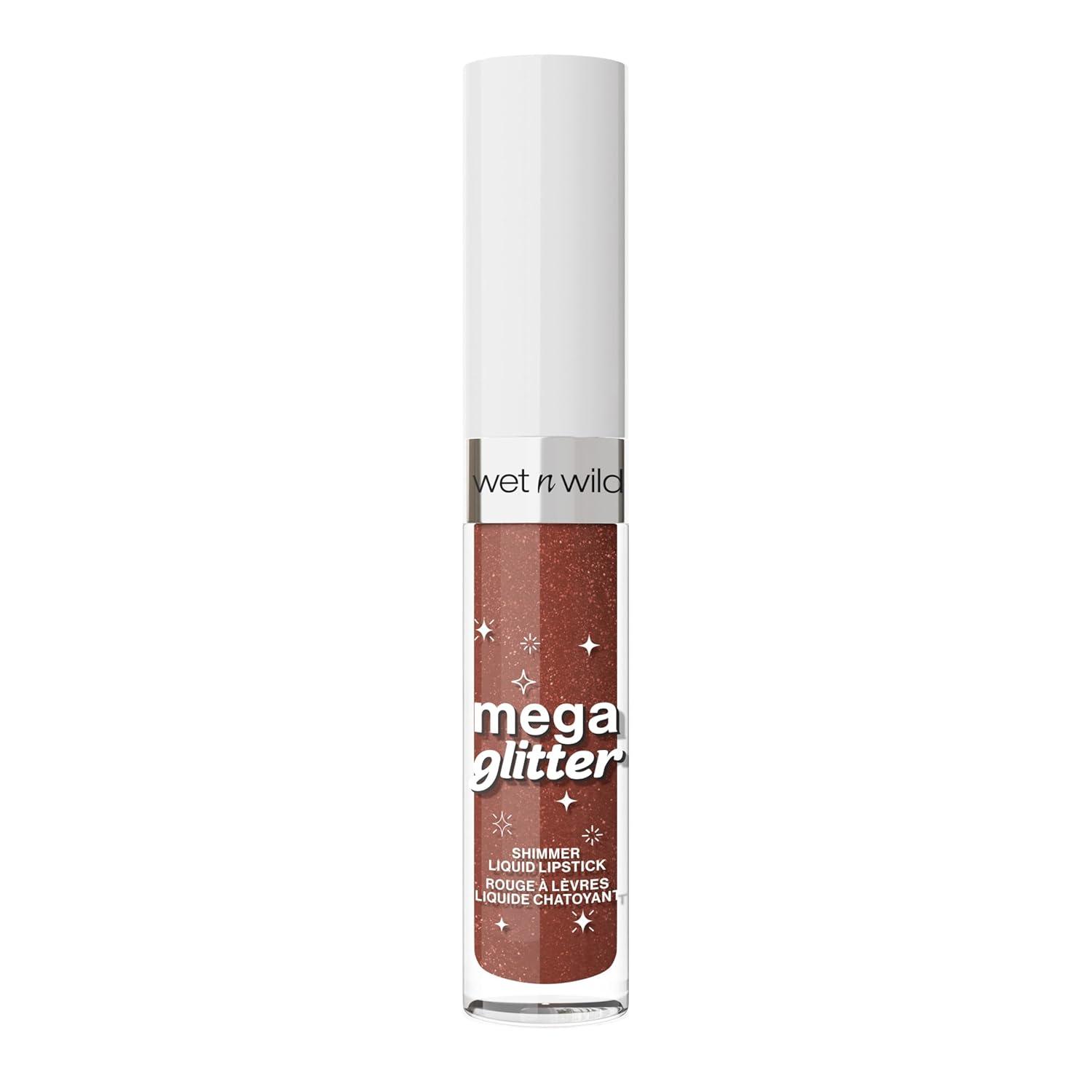 wet n wild Mega Glitter Shimmer Liquid Lipstick, Matte-to-Glitter Finish, Lightweight Formula, Comfortable Wear, Vitamin E-Infused for Nourished Lips, Vegan & Cruelty-Free – Hear Me Out