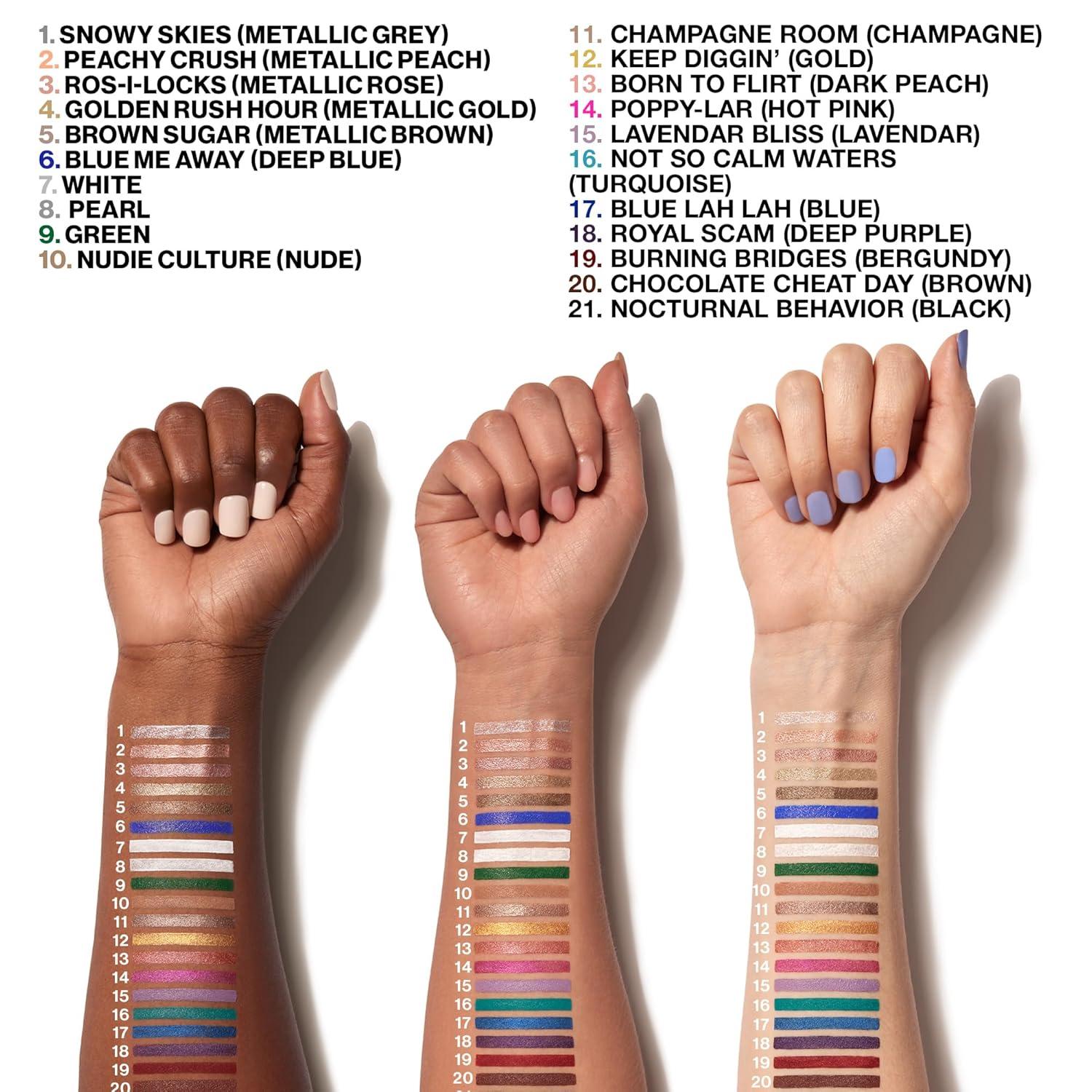 wet n wild Color Icon Cream Eyeliner Eyeshadow Multi-Stick, Moisturizing, Nourishing Velvety Cream-to-Powder Buildable & Blendable Formula, Cruelty-Free & Vegan – Bragging Whites(Nudie Culture)