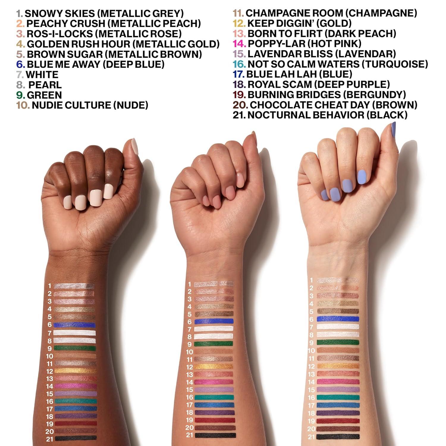wet n wild Color Icon Cream Eyeliner Eyeshadow Multi-Stick, Moisturizing, Nourishing Velvety Cream-to-Powder Buildable & Blendable Formula, Cruelty-Free & Vegan – Bragging Whites(Burning Bridge)