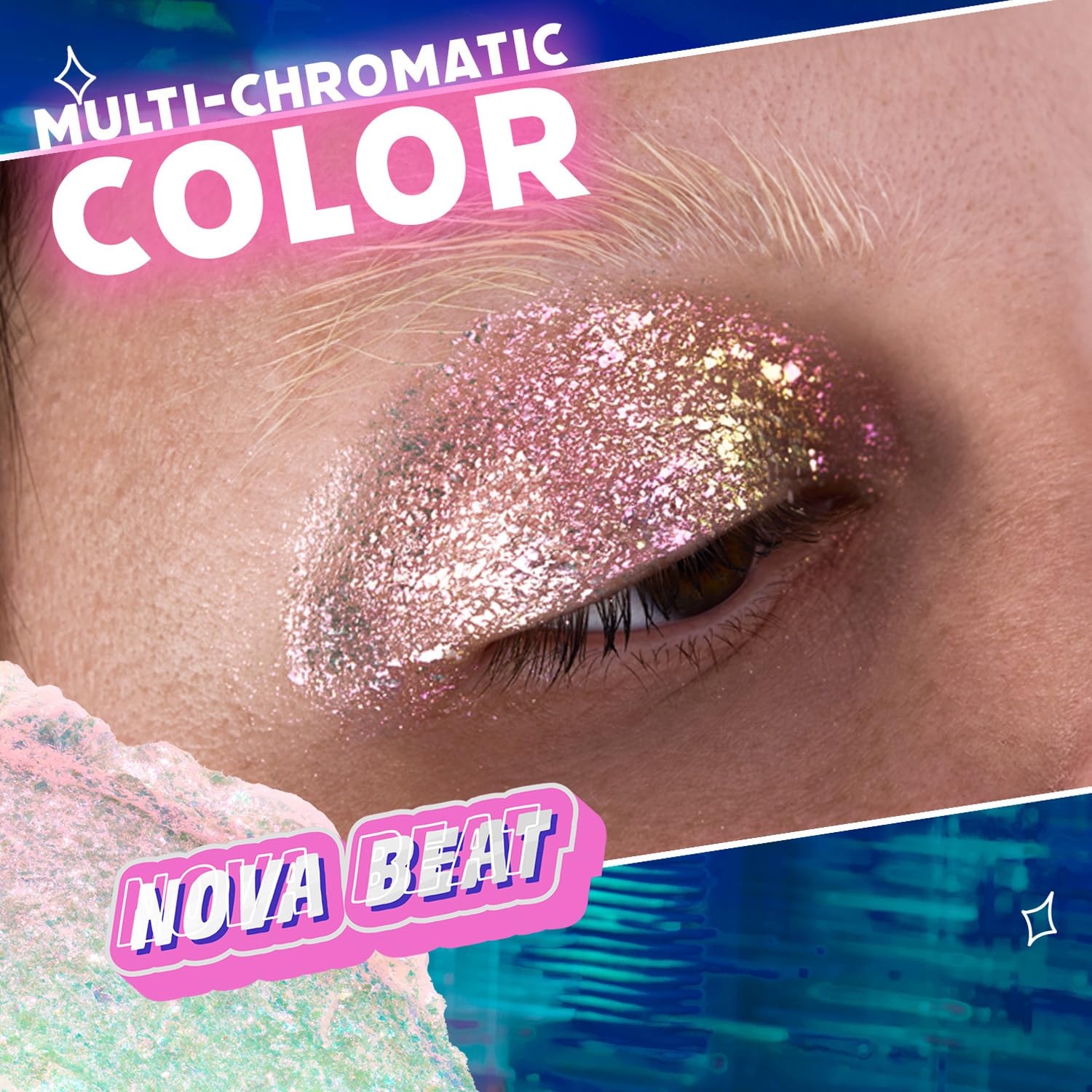 wet n wild Chameleon Chrome Eyeshadow Foil – Starwave(Nova Beat)