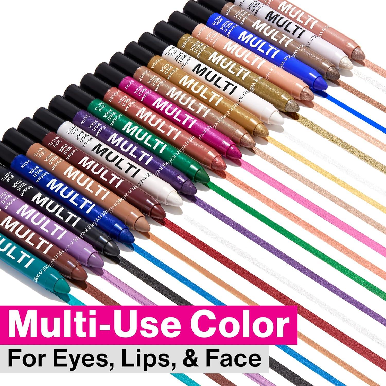 wet n wild Color Icon Cream Eyeliner Eyeshadow Multi-Stick, Moisturizing, Nourishing Velvety Cream-to-Powder Buildable & Blendable Formula, Cruelty-Free & Vegan – Champagne Room(Mother of Pearl)