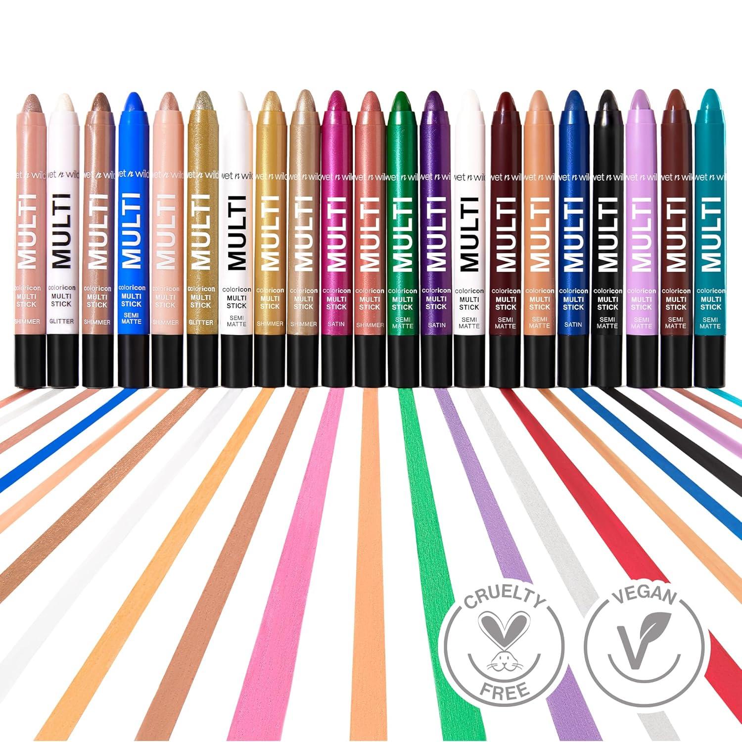 wet n wild Color Icon Cream Eyeliner Eyeshadow Multi-Stick, Moisturizing, Nourishing Velvety Cream-to-Powder Buildable & Blendable Formula, Cruelty-Free & Vegan – Champagne Room(Mother of Pearl)