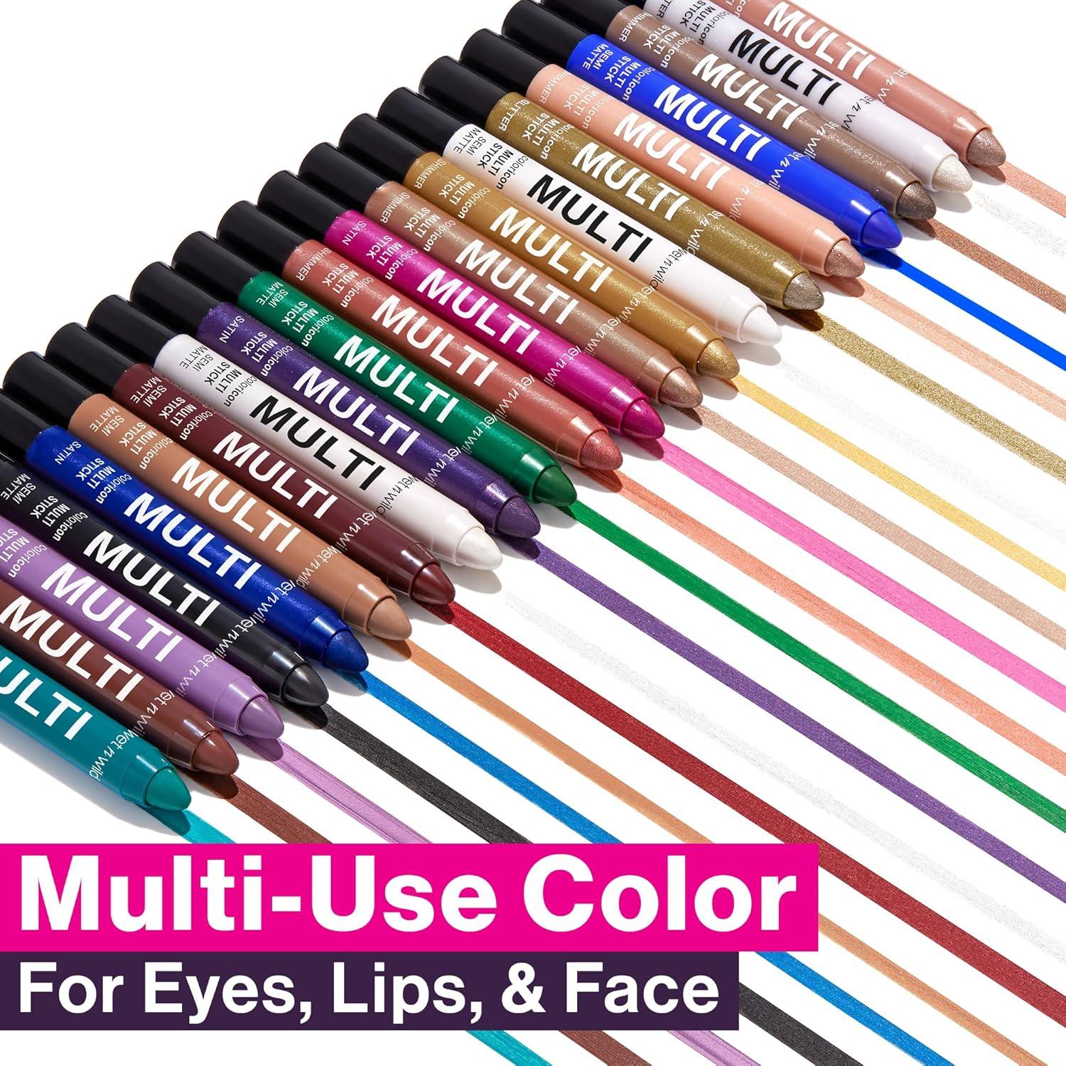 wet n wild Color Icon Cream Eyeliner Eyeshadow Multi-Stick, Moisturizing, Nourishing Velvety Cream-to-Powder Buildable & Blendable Formula, Cruelty-Free & Vegan – Champagne Room(Royal Scam)