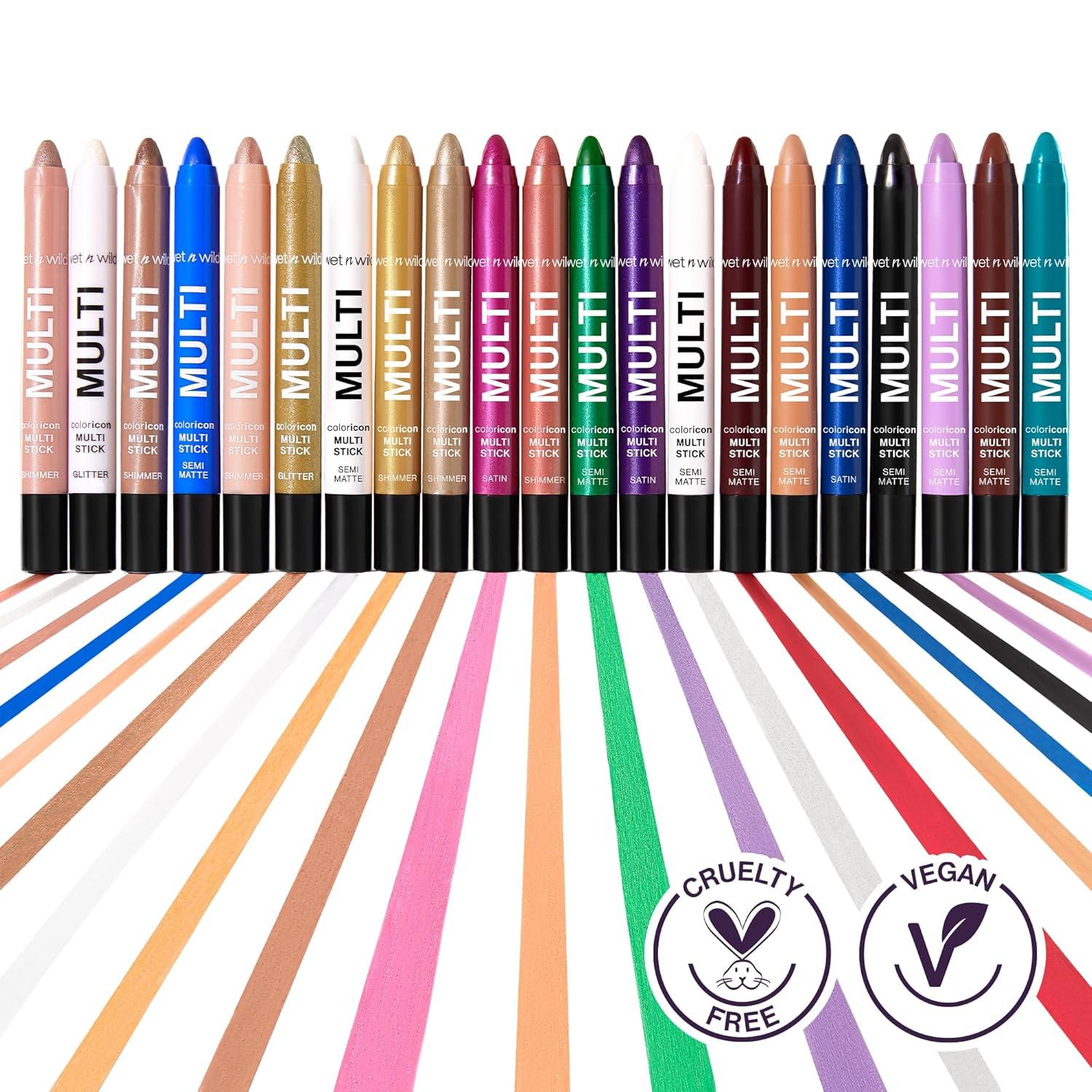 wet n wild Color Icon Cream Eyeliner Eyeshadow Multi-Stick, Moisturizing, Nourishing Velvety Cream-to-Powder Buildable & Blendable Formula, Cruelty-Free & Vegan – Champagne Room(Royal Scam)