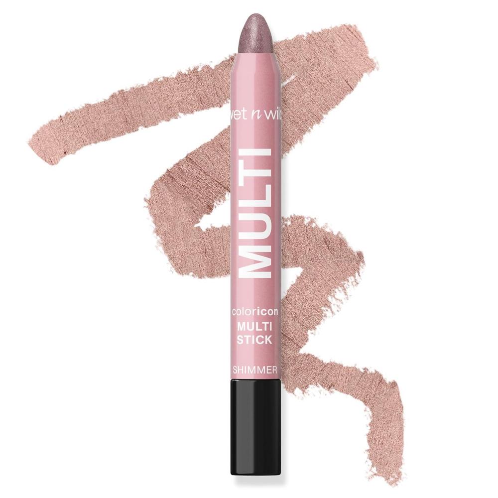 wet n wild Color Icon Cream Eyeliner Eyeshadow DMulti-Stick, Moisturizing, Nourishing Velvety Cream-to-Powder Buildable & Blendable Formula, Cruelty-Free & Vegan – Golden Rush Hour(Ros-I-Locks)