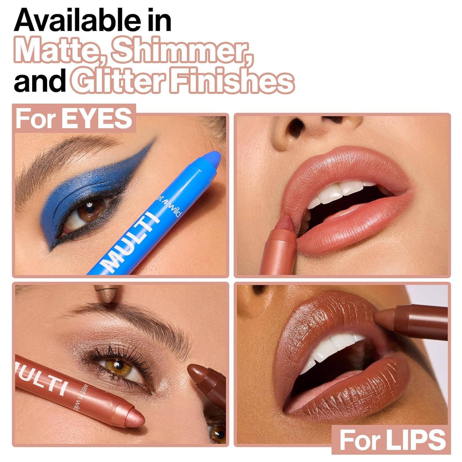 wet n wild Color Icon Cream Eyeliner Eyeshadow DMulti-Stick, Moisturizing, Nourishing Velvety Cream-to-Powder Buildable & Blendable Formula, Cruelty-Free & Vegan – Golden Rush Hour(Ros-I-Locks)