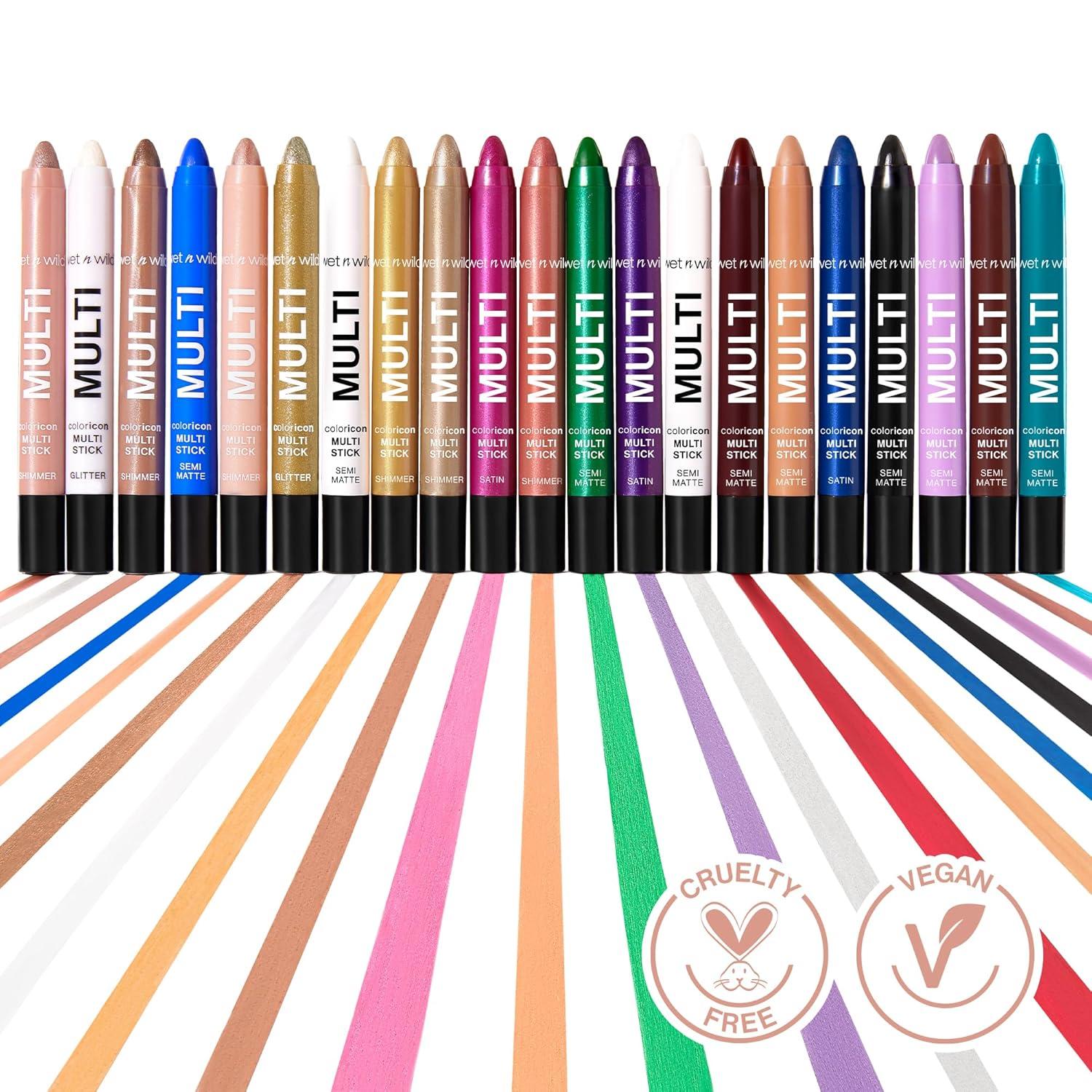 wet n wild Color Icon Cream Eyeliner Eyeshadow DMulti-Stick, Moisturizing, Nourishing Velvety Cream-to-Powder Buildable & Blendable Formula, Cruelty-Free & Vegan – Golden Rush Hour(Ros-I-Locks)