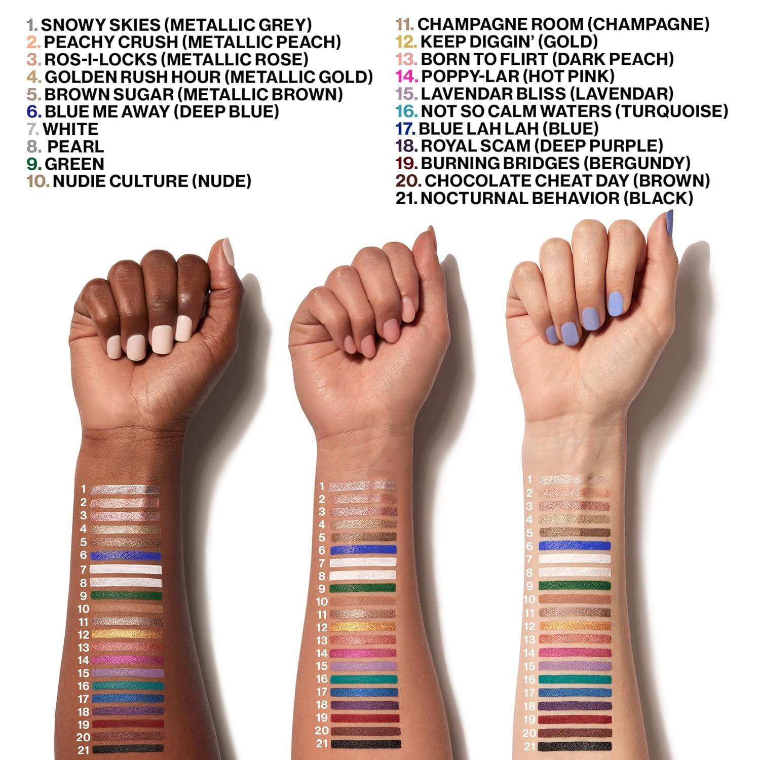 wet n wild Color Icon Cream Eyeliner Eyeshadow Multi-Stick, Moisturizing, Nourishing Velvety Cream-to-Powder Buildable & Blendable Formula, Cruelty-Free & Vegan – Bragging Whites(Champagne Room)