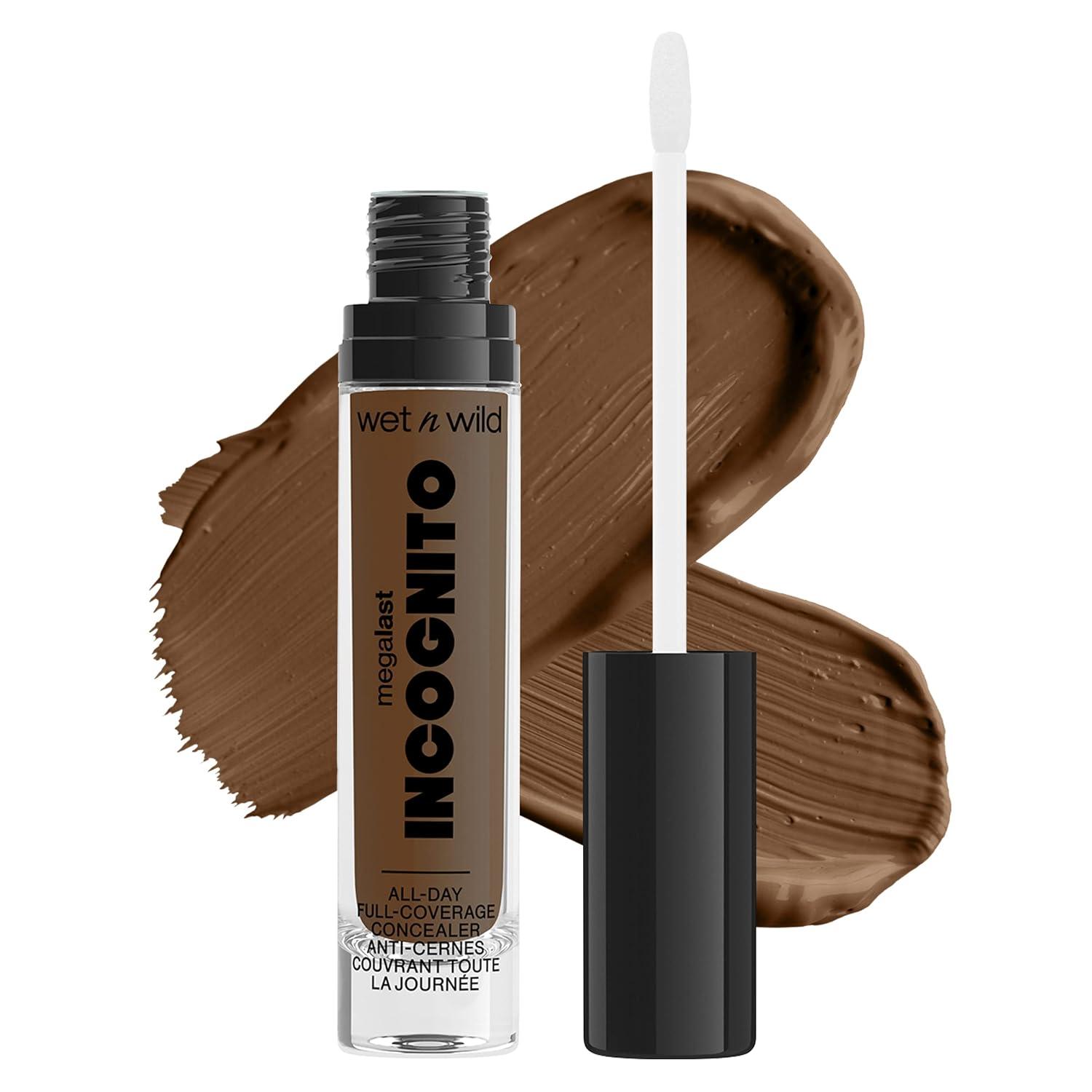 Matte Concealer By Wet n Wild Mega Last Incognito All-Day Full Coverage Liquid Matte Concealer, Light Medium, 0.18 Ounce(Deep Sand)